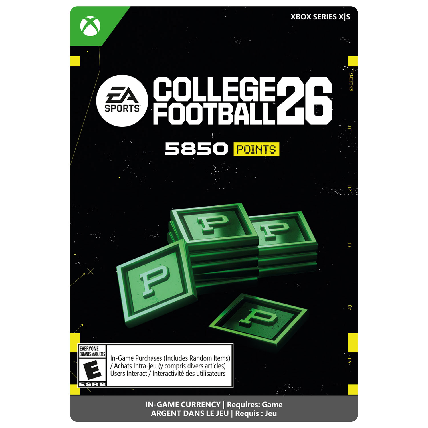 College Football 26 - 5850 points - Téléchargement numérique