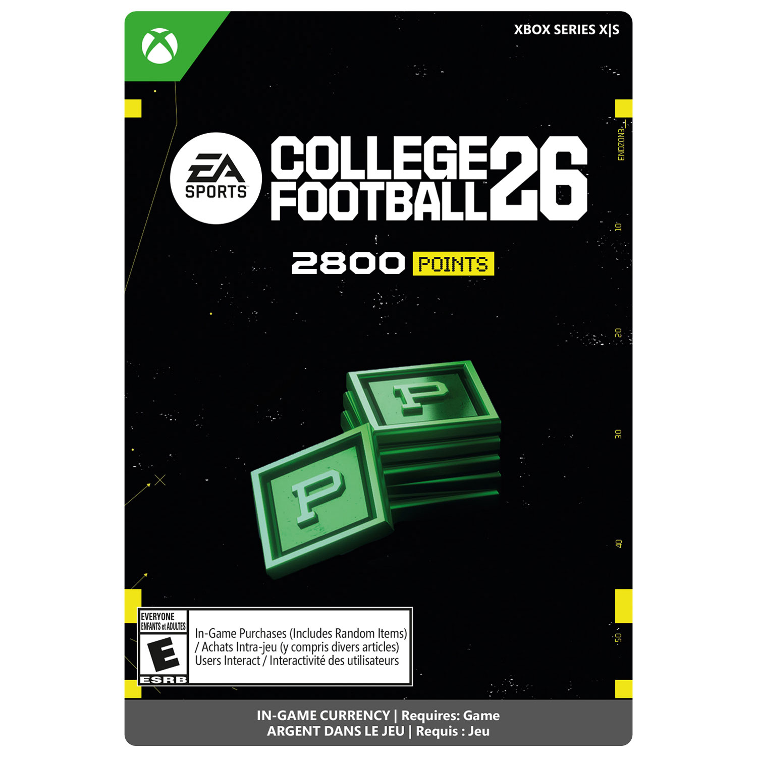 College Football 26 - 2800 points - Téléchargement numérique