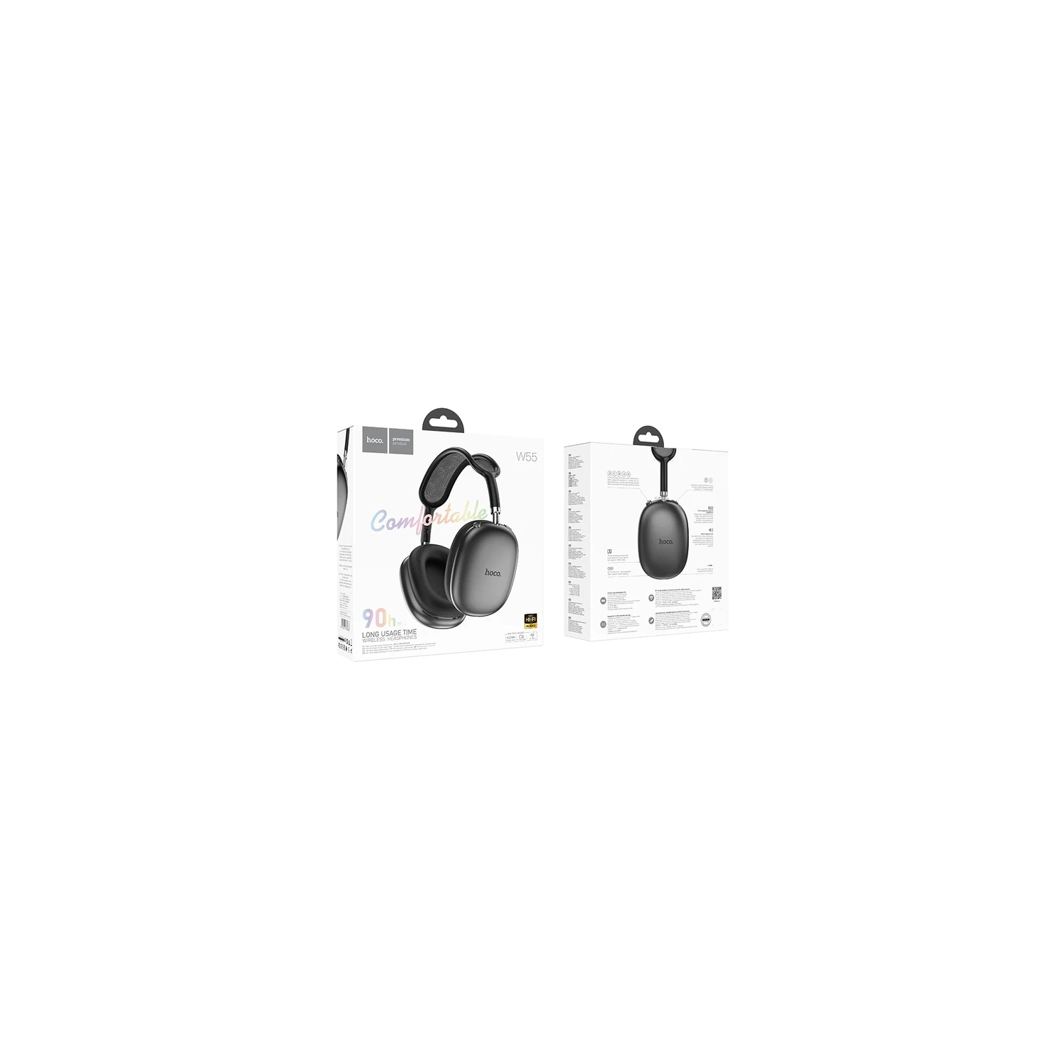 Hoco W55 Bluetooth Headphone, Black