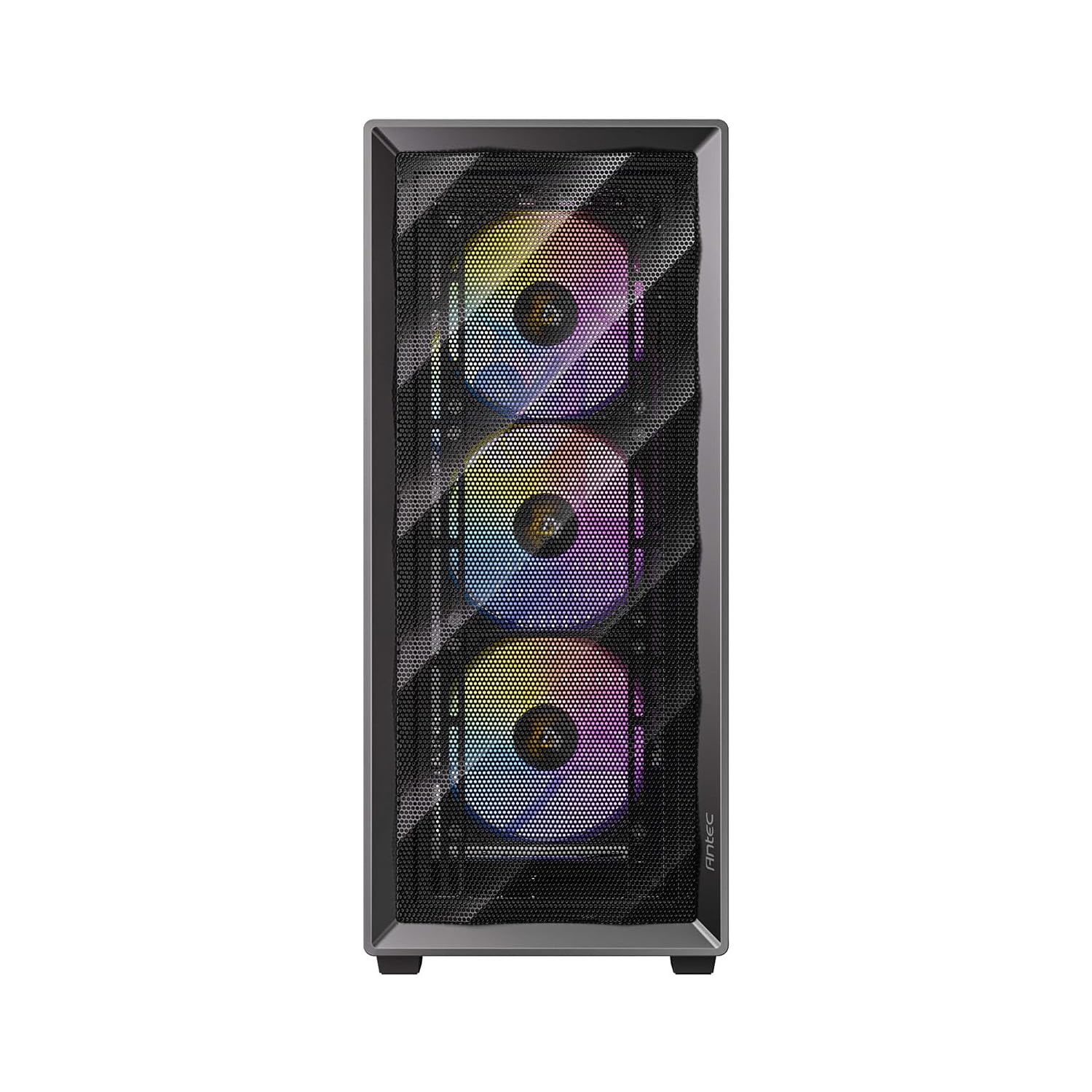 Antec – Boîtier ARGB AX85, tour mi-haute, ATX, M-ATX, ITX 4 ventilateurs ARGB 120&nbsp;mm, sans source, noirs