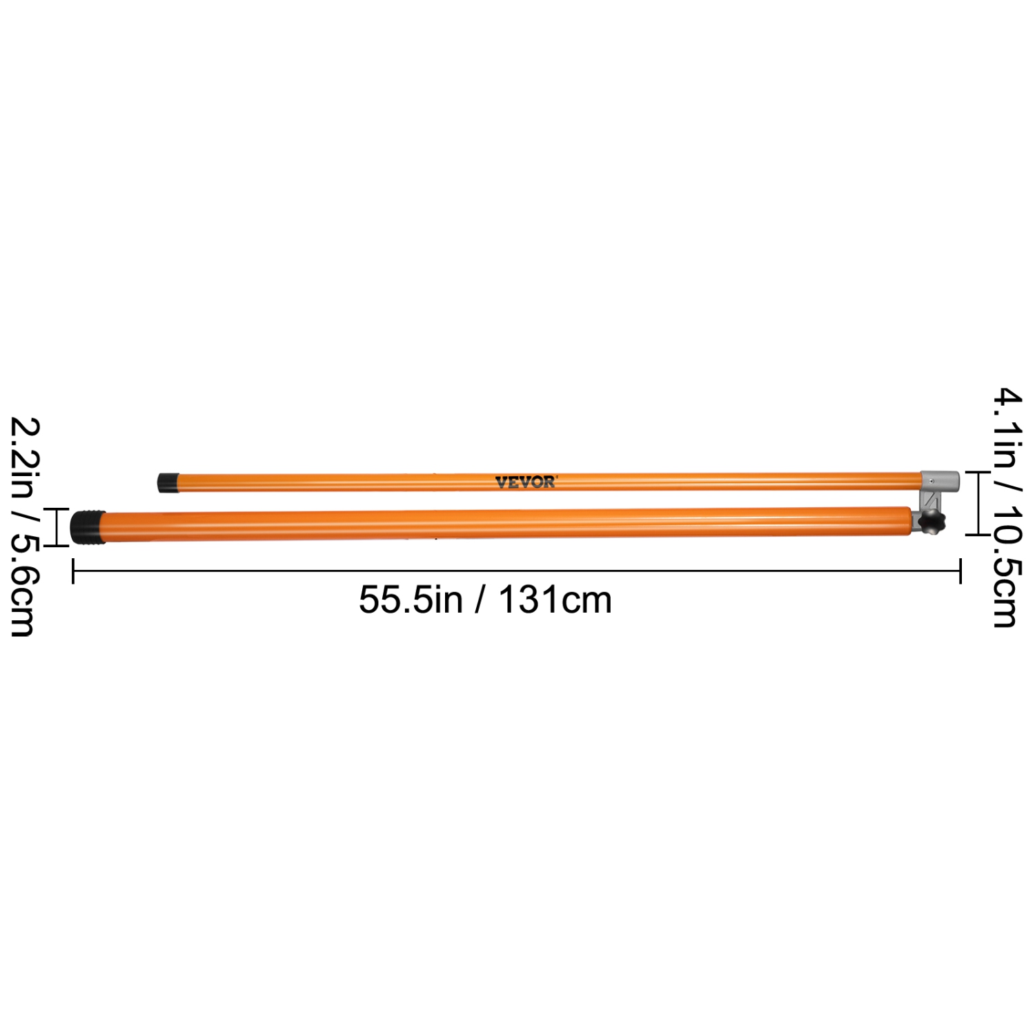 VEVOR 20 ft Sturdy Load Height Measuring Stick, Fiberglass Truck Height Stick with Adjustable Pole, Non-conductive Truck Height Measuring Stick with