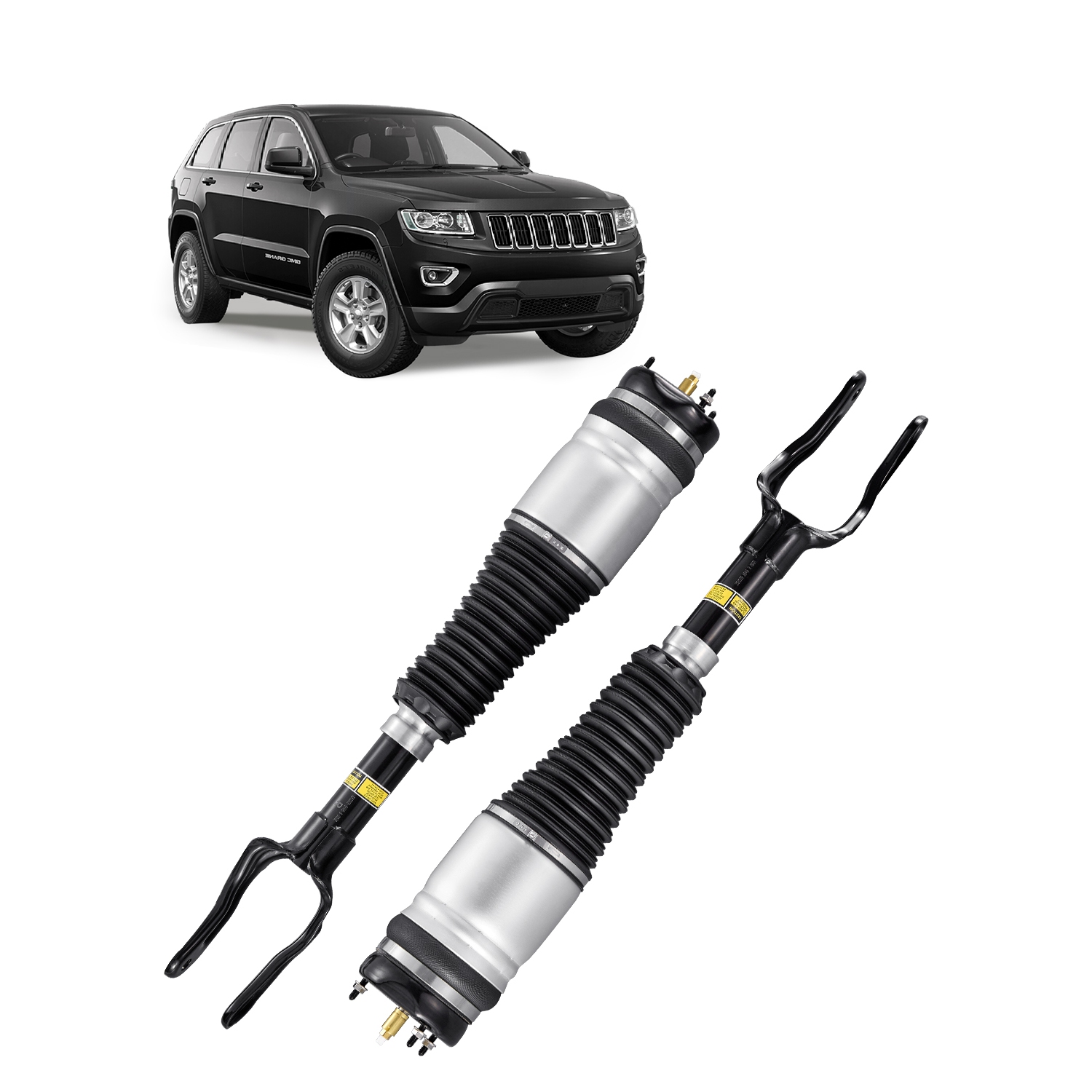 VEVOR 2 PCS Front Air Suspension Struts Shock Absorbers, Compatible With Jeep Grand Cherokee 2011-2016, Replacement for Front Left 68029903AC