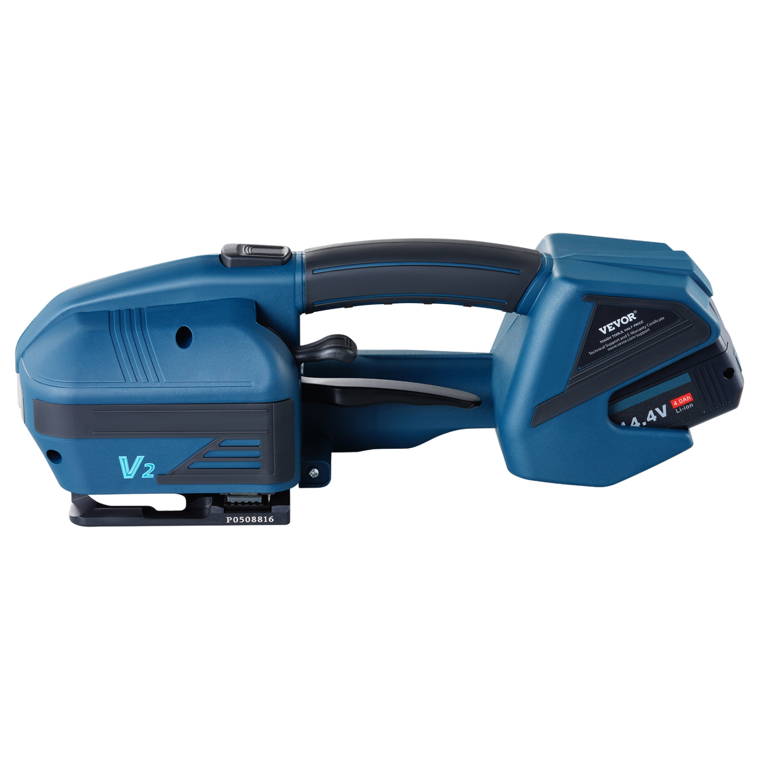 VEVOR 0.35"-0.63" Electric Strapping Machine, Portable Electric Banding Tool with Digital Display, 2 x 4000mAh Battery Powered Automatic Strapping