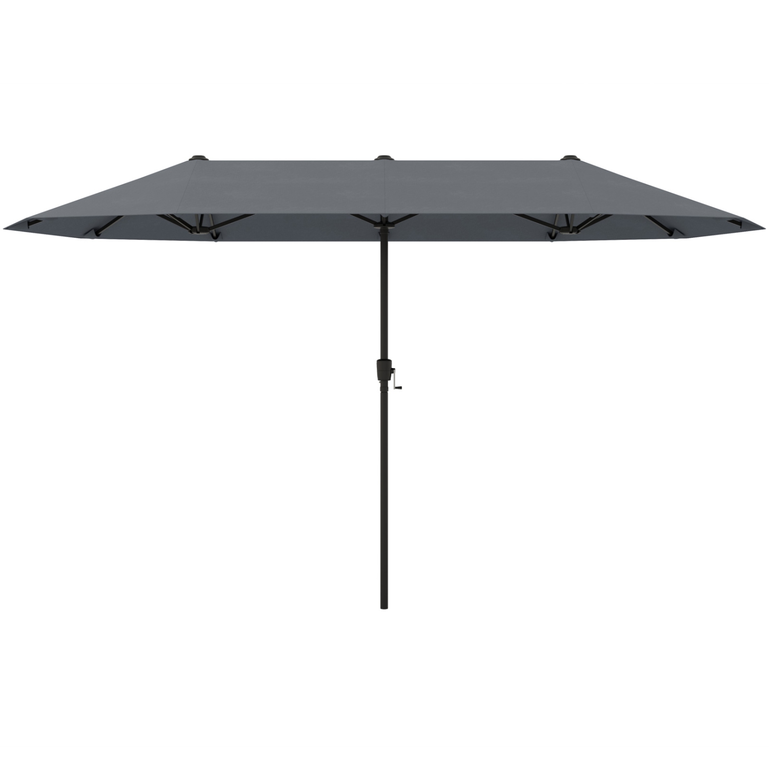 Gymax 13 FT Double-sided Patio Umbrella Outdoor Large Twin Size Umbrella