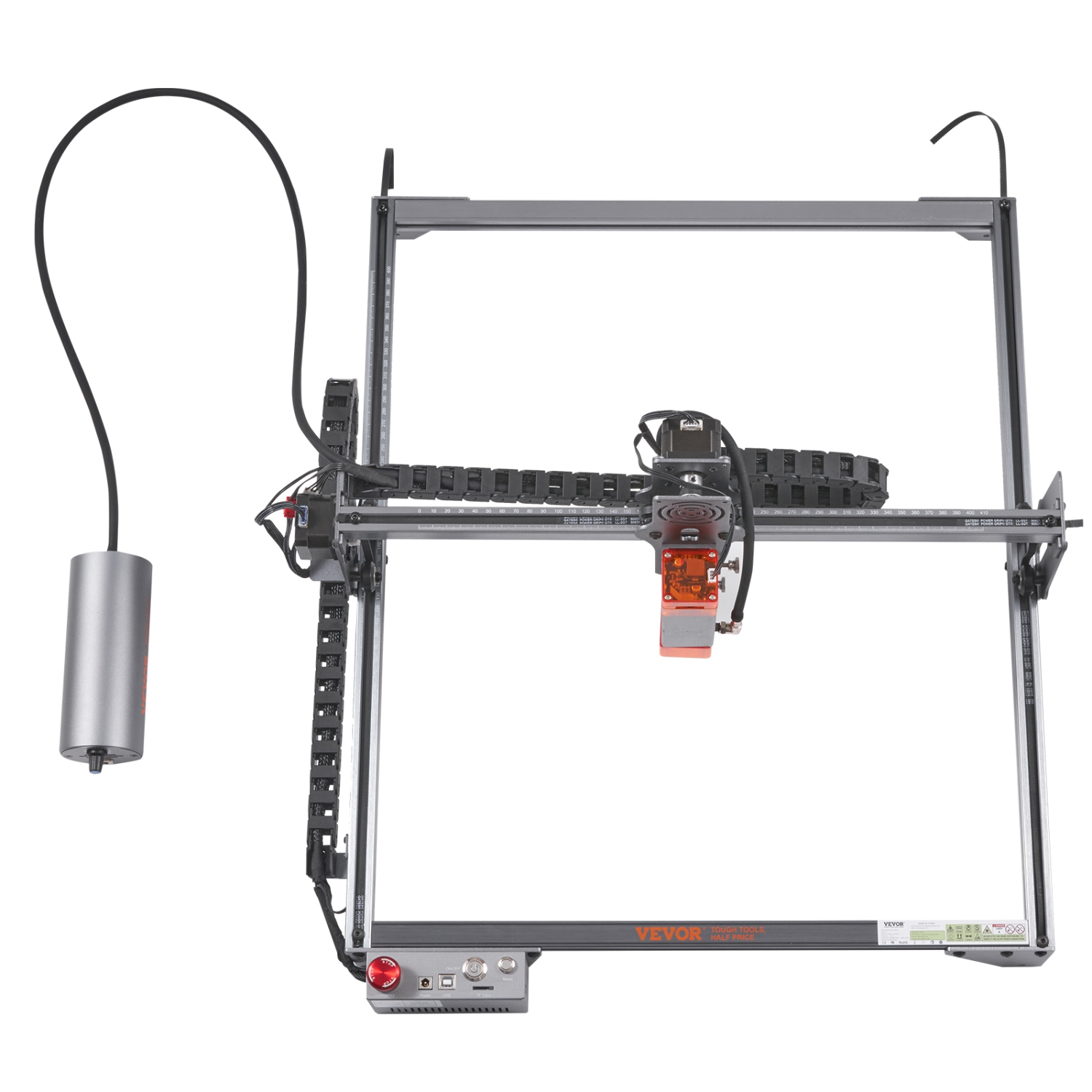 Graveur laser VEVOR 10&nbsp;W, graveur laser de sortie, grande surface de travail de 15,7" x 15,7", vitesse de déplacement 10000&nbsp;mm/min, tache