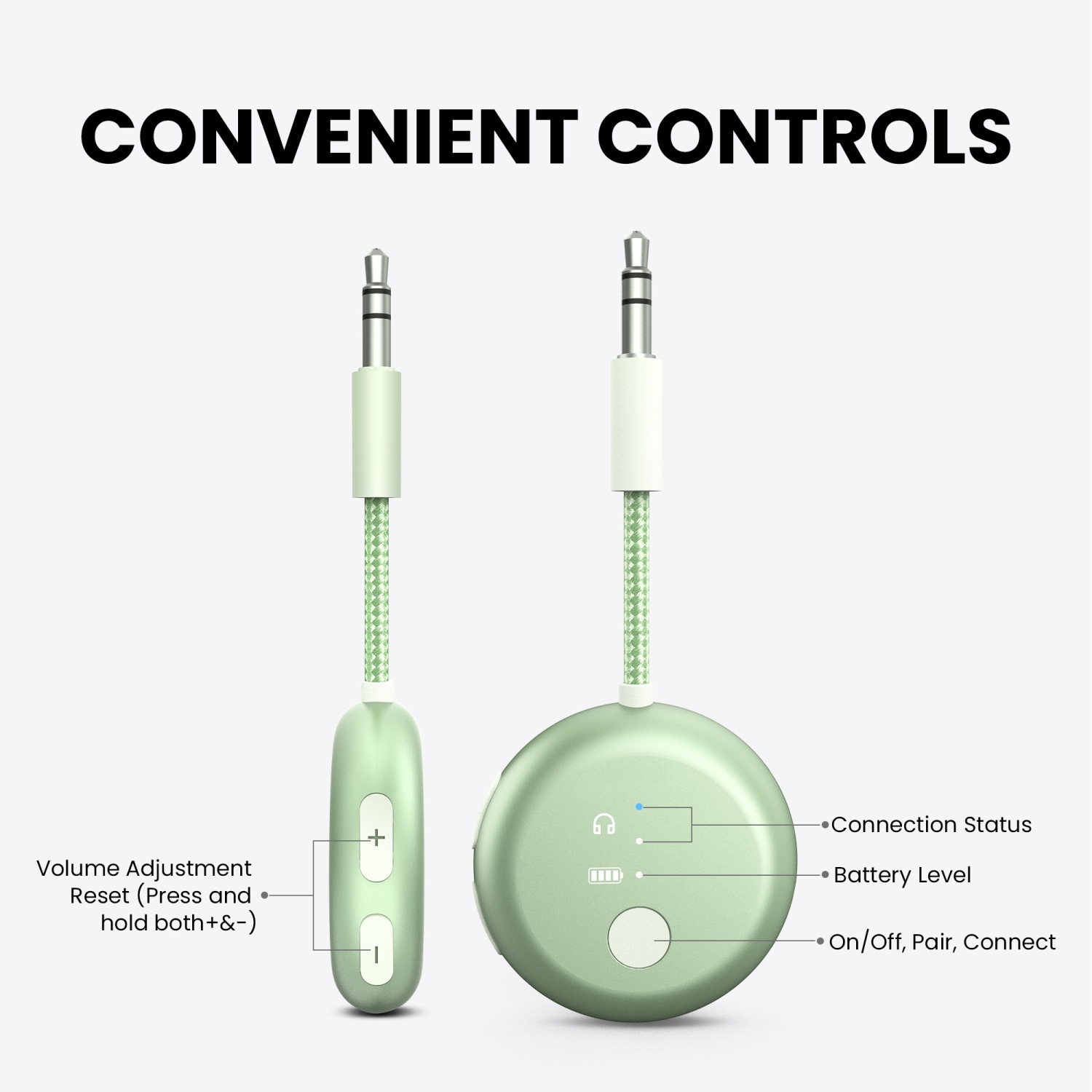Avantree SoundJet R1 – Airplane Bluetooth Adapter for Headphones & AirPods Travel Flight, aptX Adaptive, 20H Battery, Wireless Audio Transmitter with