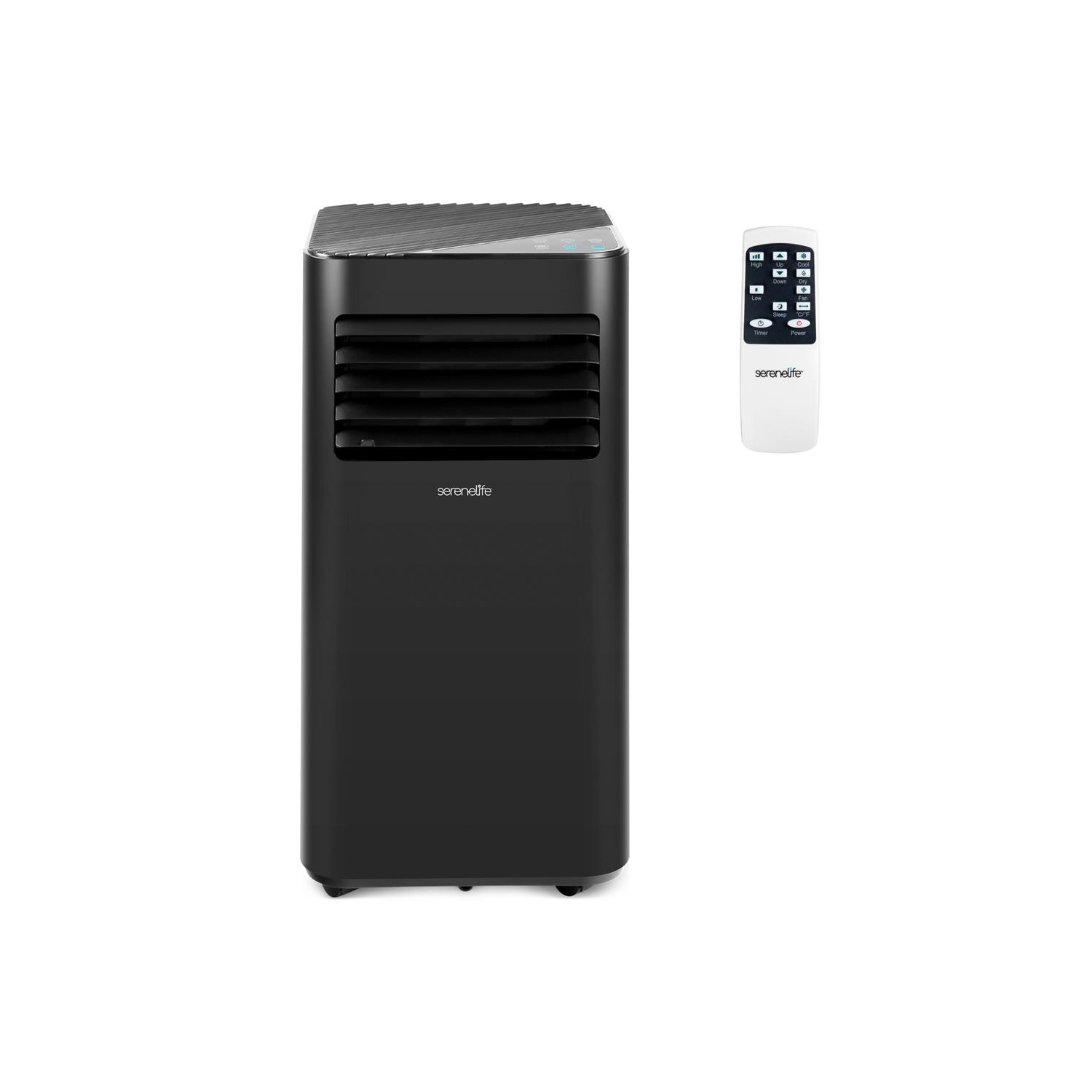 SereneLife Portable AC 10000 BTU, 3-in-1 Cooling, Dehumidifier And Fan Modes, Compact Standing Air Conditioner, Energy Efficient 320 Sq. Ft. Climate