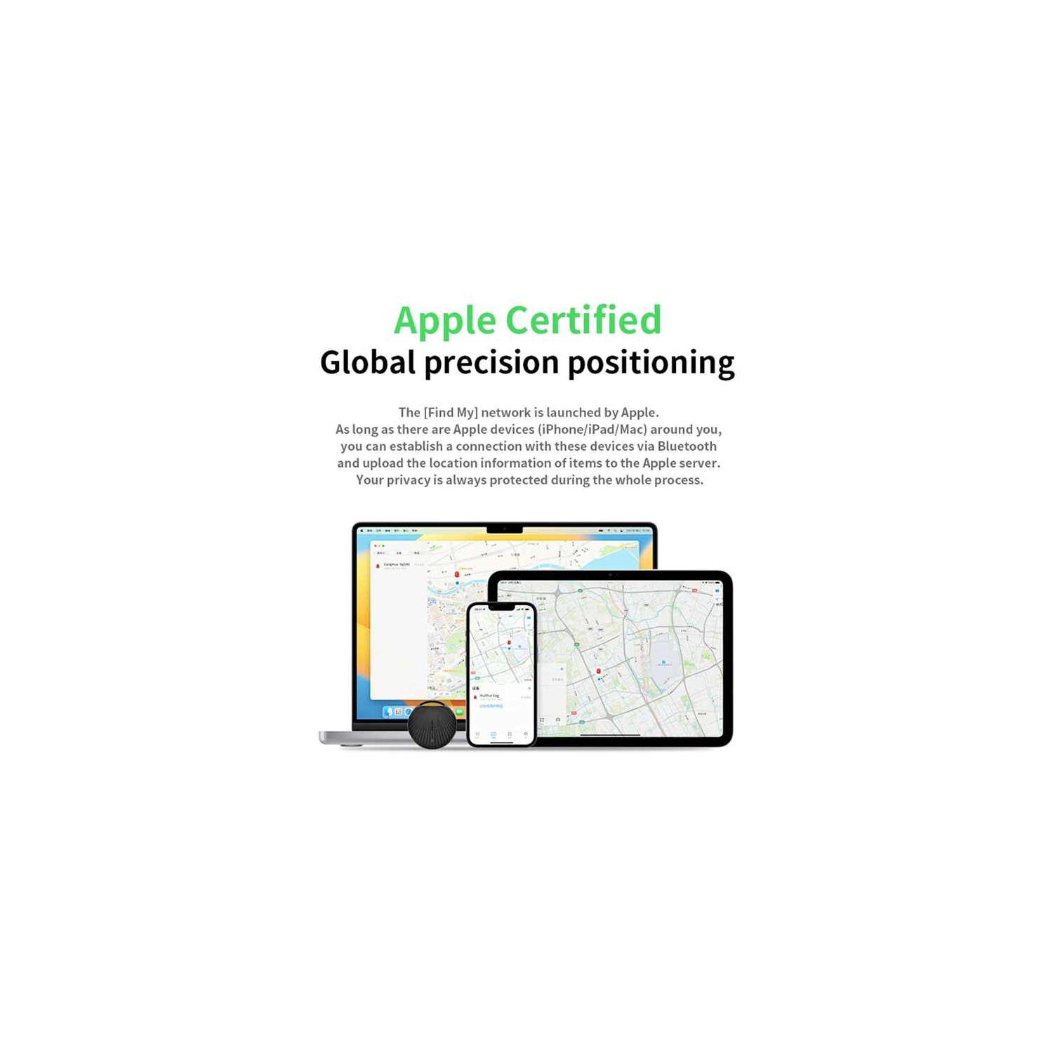 Apple Airtag Anti-lost Device FindMy Elderly, Child & Pet Locator - Valuables - Keys - Car Locator - Lost Item Finder - Blue