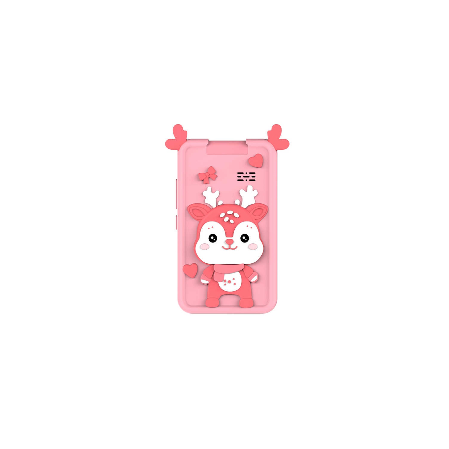 New children's 2.8-inch HD mobile phone touch camera can be flipped SLR photo cartoon camera-children's smartphone 1080p HD girl boy-pink-deer