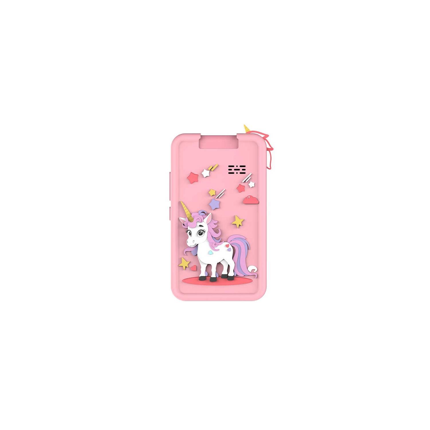 New children's 2.8-inch HD mobile phone touch camera can be flipped SLR photo cartoon camera-children's smartphone 1080p HD girl boy-pink-pony