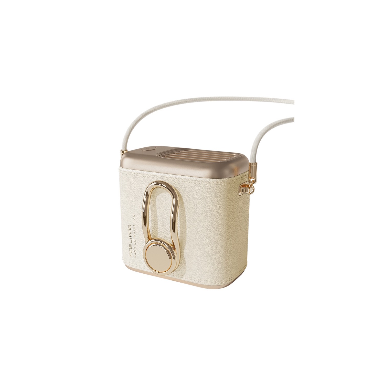 2025 new waist hanging fan portable high wind power desktop small fan large capacity long endurance outdoor neck hanging fan three-speed high speed