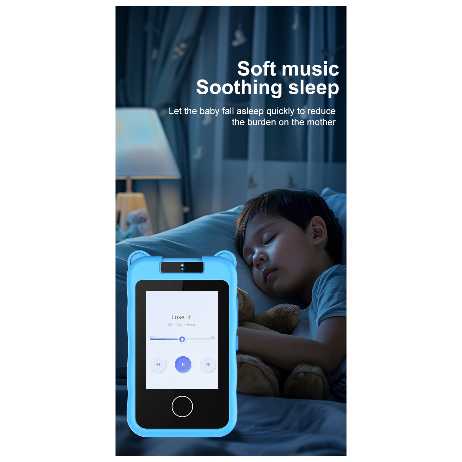 New children's 2.8-inch HD mobile phone touch camera can be flipped SLR photo cartoon camera-children's smartphone 1080p HD girl boy-pink-kitten