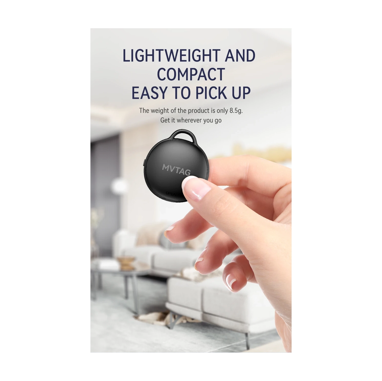 Global Positioning Long-term Locator - Convient pour Apple mobile phone recherche précise - Famille aînés, Bagages, Clés, Voiture étanche - Noir