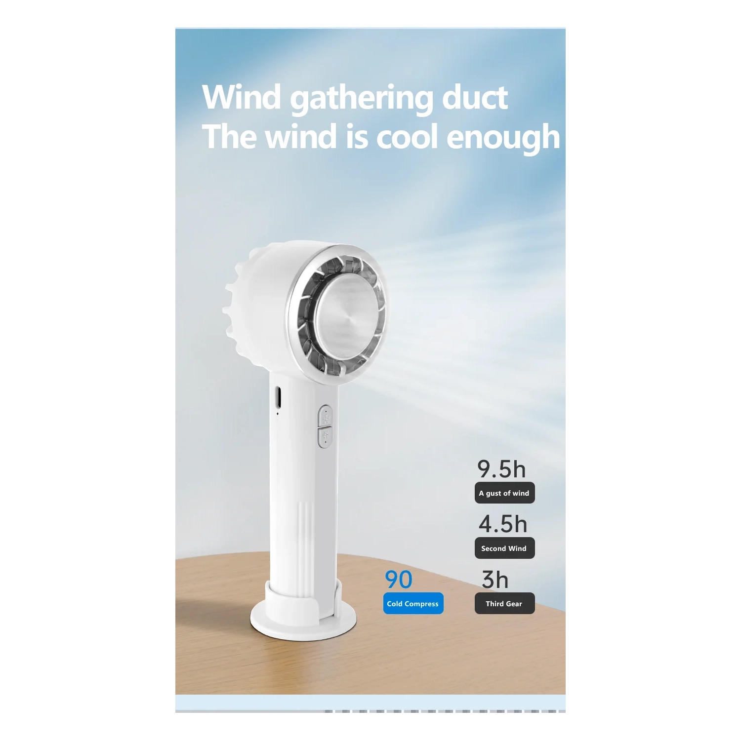 Nouveau ventilateur de refroidissement portatif à semi-conducteur ICE chargement USB ordinateur de bureau portable haute vitesse petit moteur sans