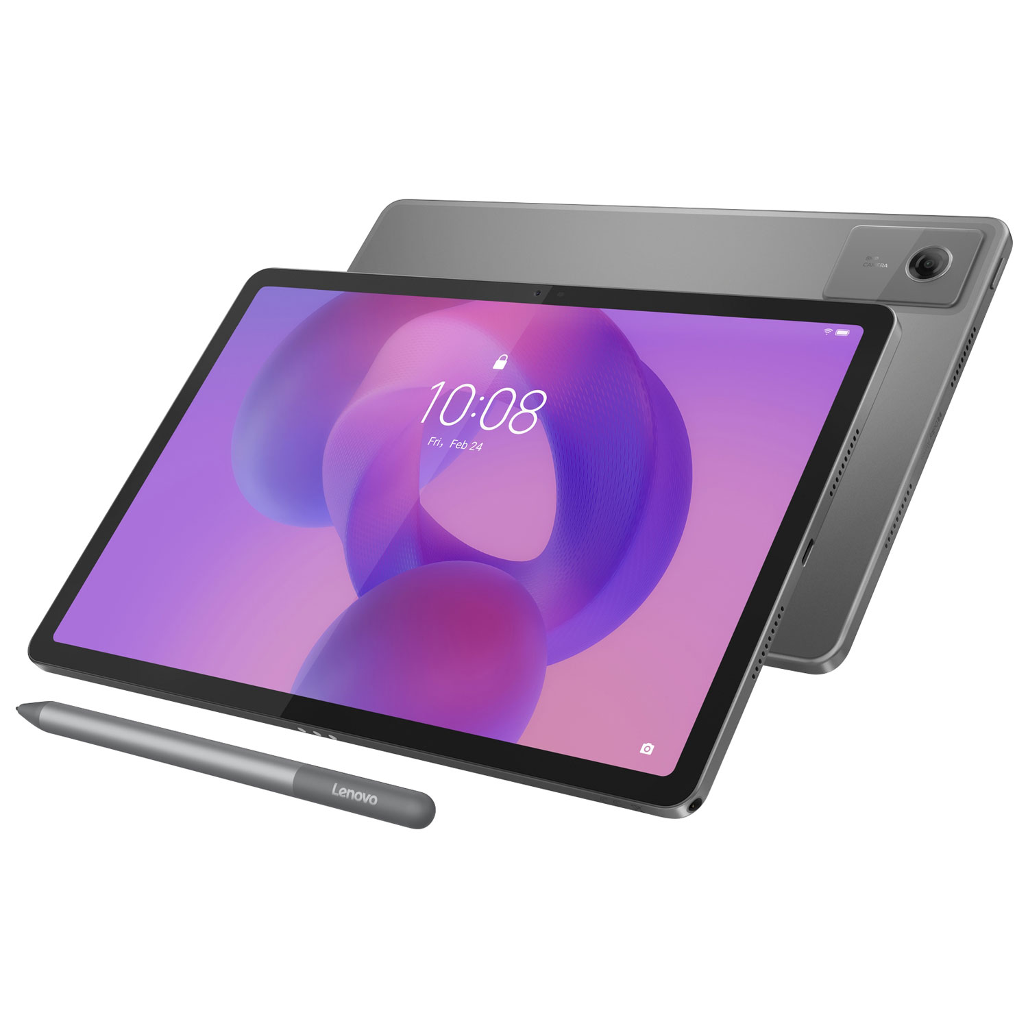 Tablette Idea Tab 11 po 128 Go Android 15 de Lenovo à processeur 8 coeurs Dimensity 6300 de MediaTek avec étui - Gris luna