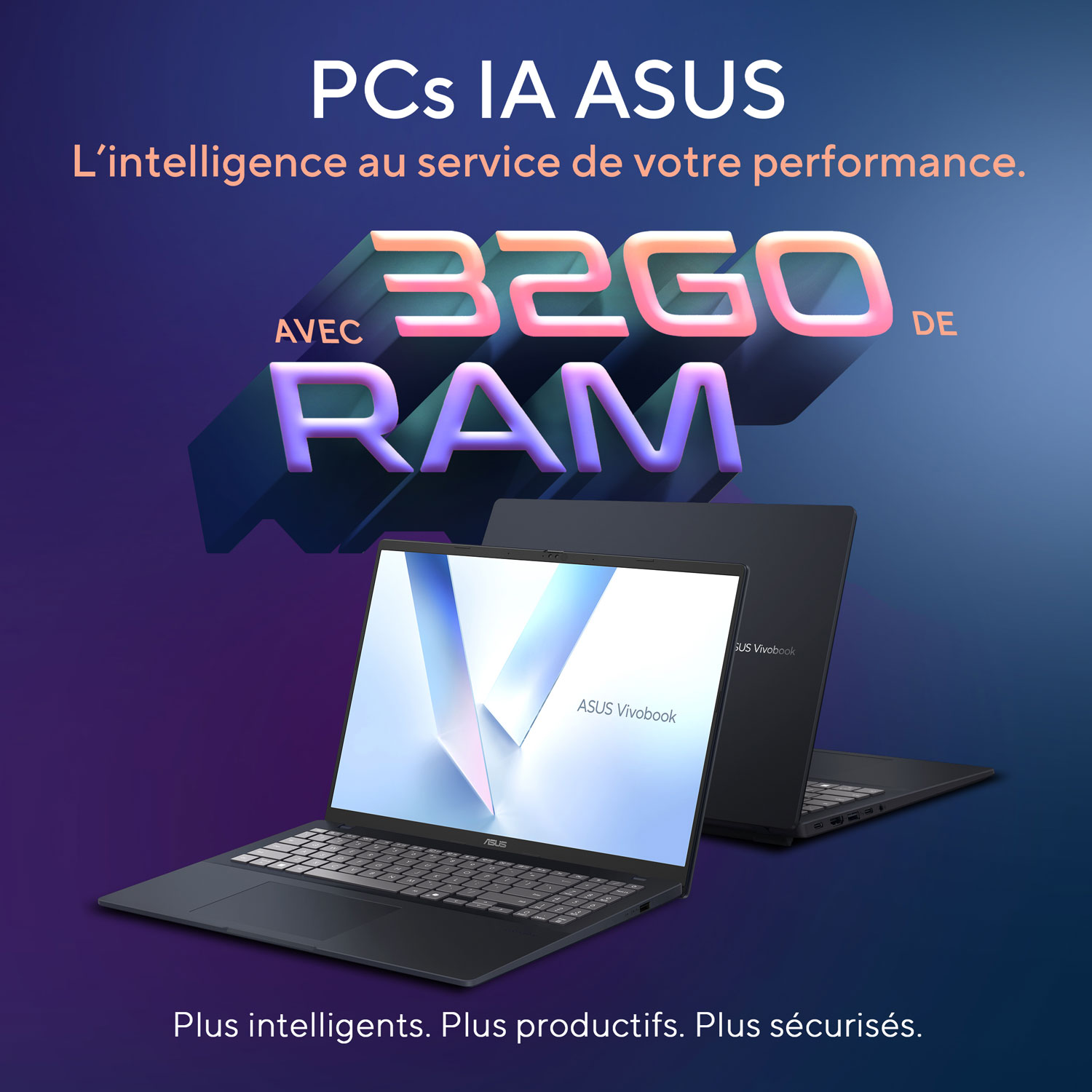 Portable de 16 po Vivobook Copilot+ PC d'ASUS - Bleu calme