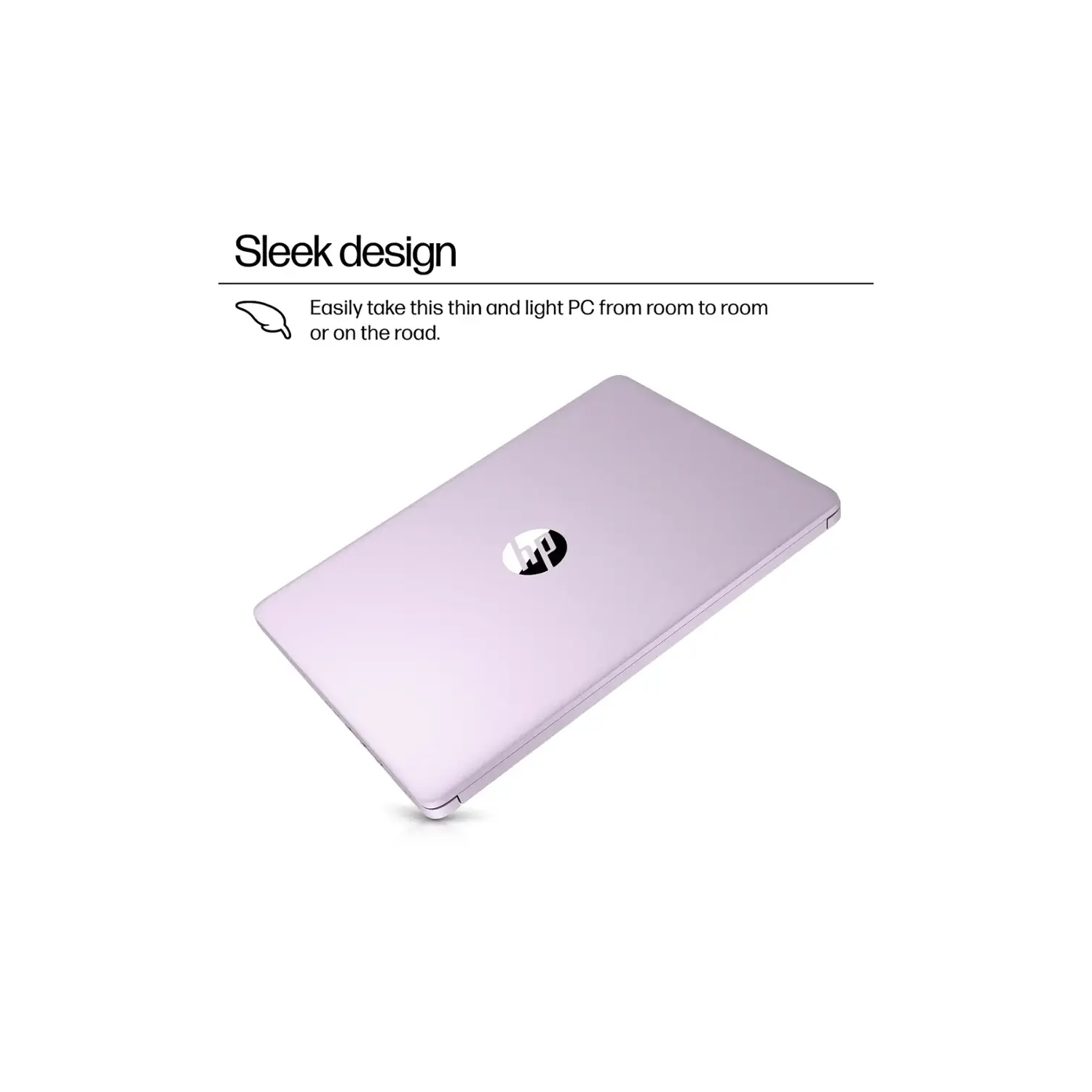 HP 14" Laptop, Intel Processor N150, 16GB Memory 128GB UFS, Microsoft Copilot, Windows 11 Home in S Mode, Wi-Fi 6, Lightweight, Honey Lavender