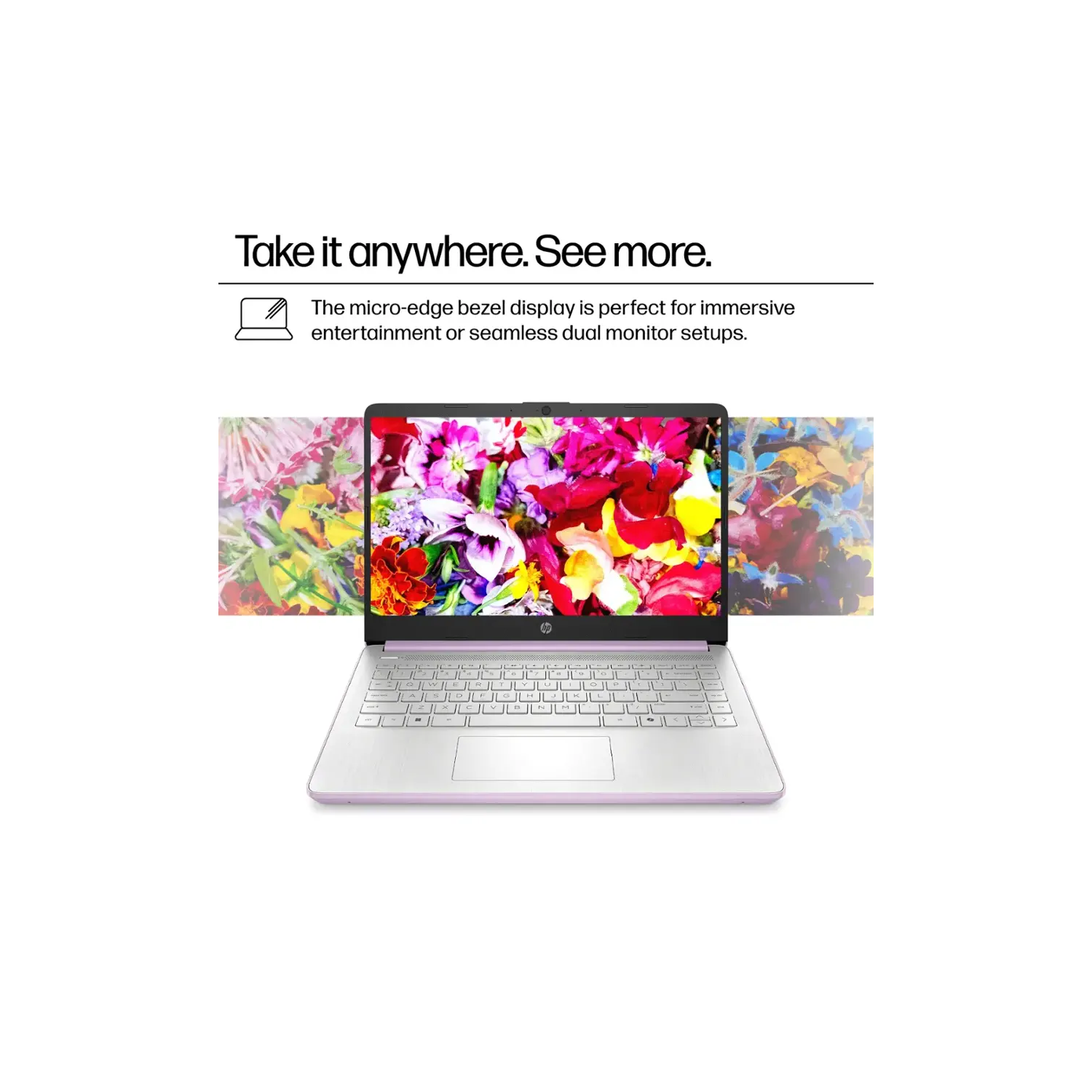 HP 14" Laptop, Intel Processor N150, 16GB Memory 128GB UFS, Microsoft Copilot, Windows 11 Home in S Mode, Wi-Fi 6, Lightweight, Honey Lavender