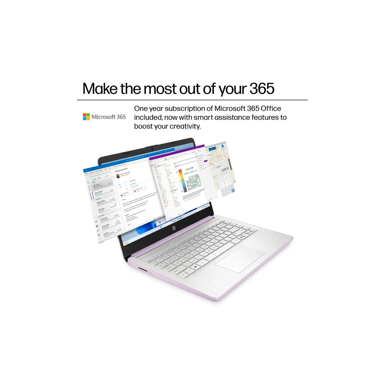 HP 14" Laptop, Intel Processor N150, 16GB Memory 128GB UFS, Microsoft Copilot, Windows 11 Home in S Mode, Wi-Fi 6, Lightweight, Honey Lavender