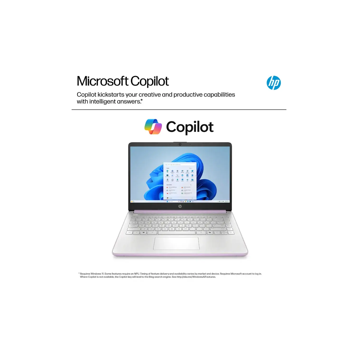 HP 14" Laptop, Intel Processor N150, 16GB Memory 128GB UFS, Microsoft Copilot, Windows 11 Home in S Mode, Wi-Fi 6, Lightweight, Honey Lavender