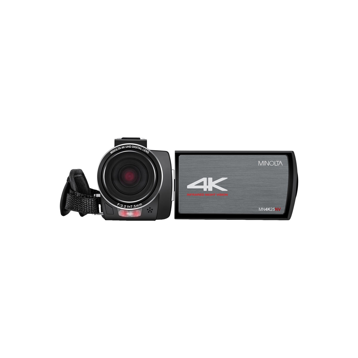 Minolta MN4K25NV 4K Ultra HD 30 MP Night Vision Camcorder Bundle kit