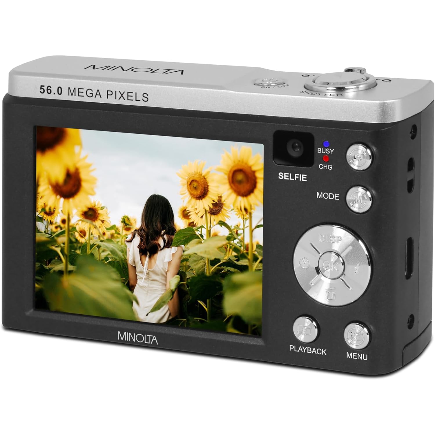 Minolta MNB5Z Digital Camera 56MP with 5x Optical Zoom in Black