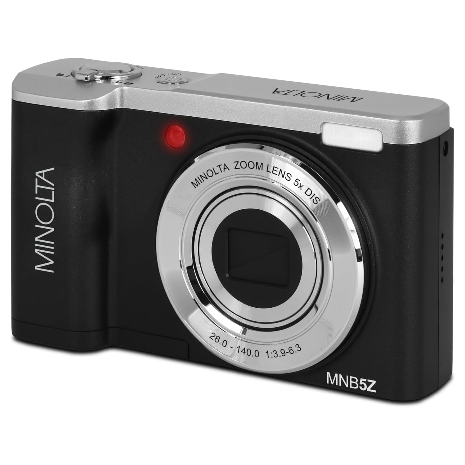 Minolta MNB5Z Digital Camera 56MP with 5x Optical Zoom in Black Bundle