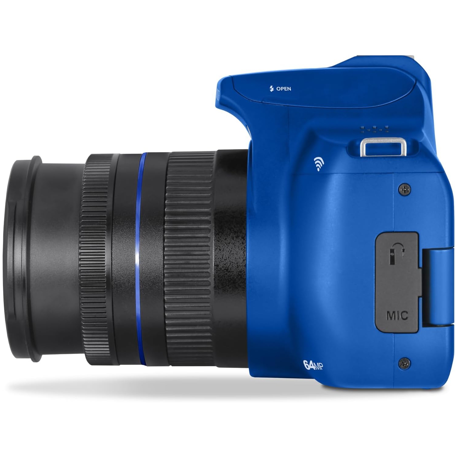 Minolta 64 Mega Pixels Auto Focus Digital Camera 4K Ultra HD Video Blue - Bundle