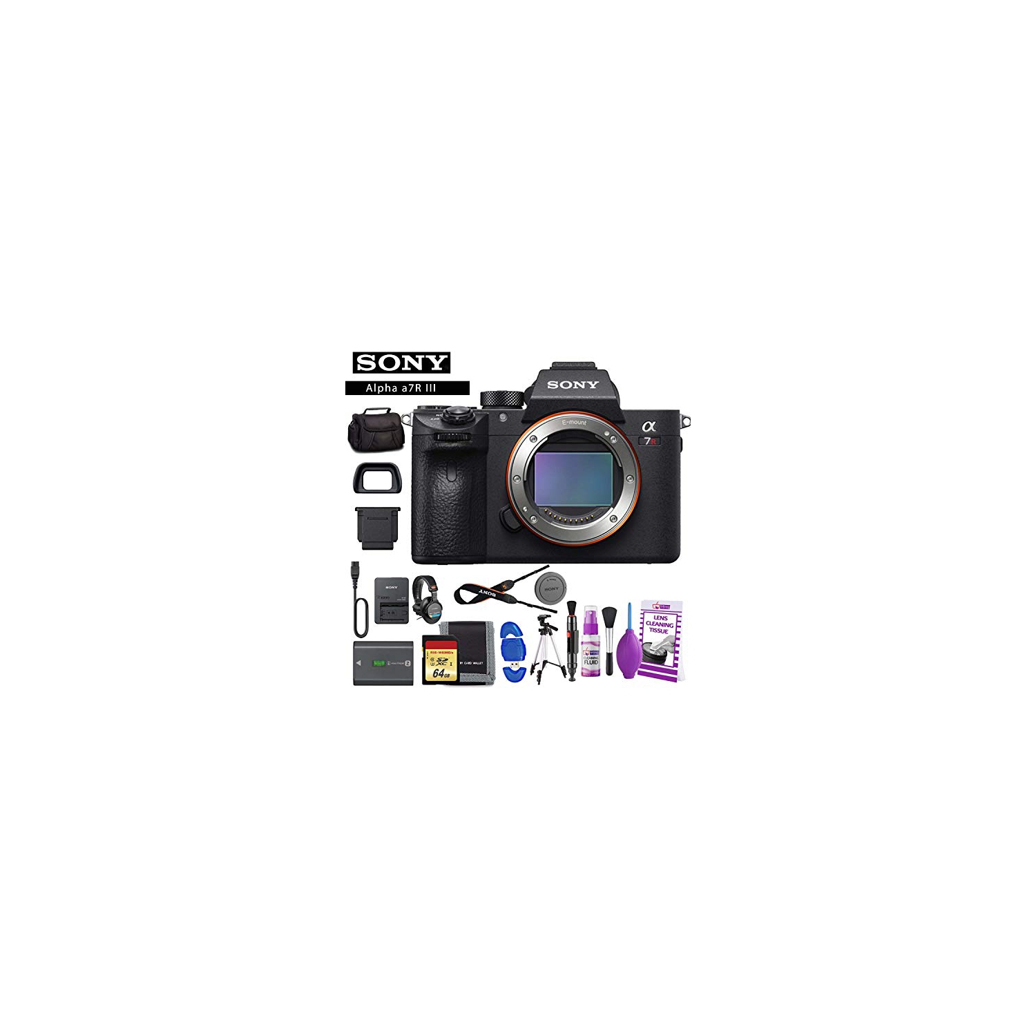 Refurbished - Sony Alpha a7R III Mirrorless Digital Camera (Body Only) Advanced Accessory Kit