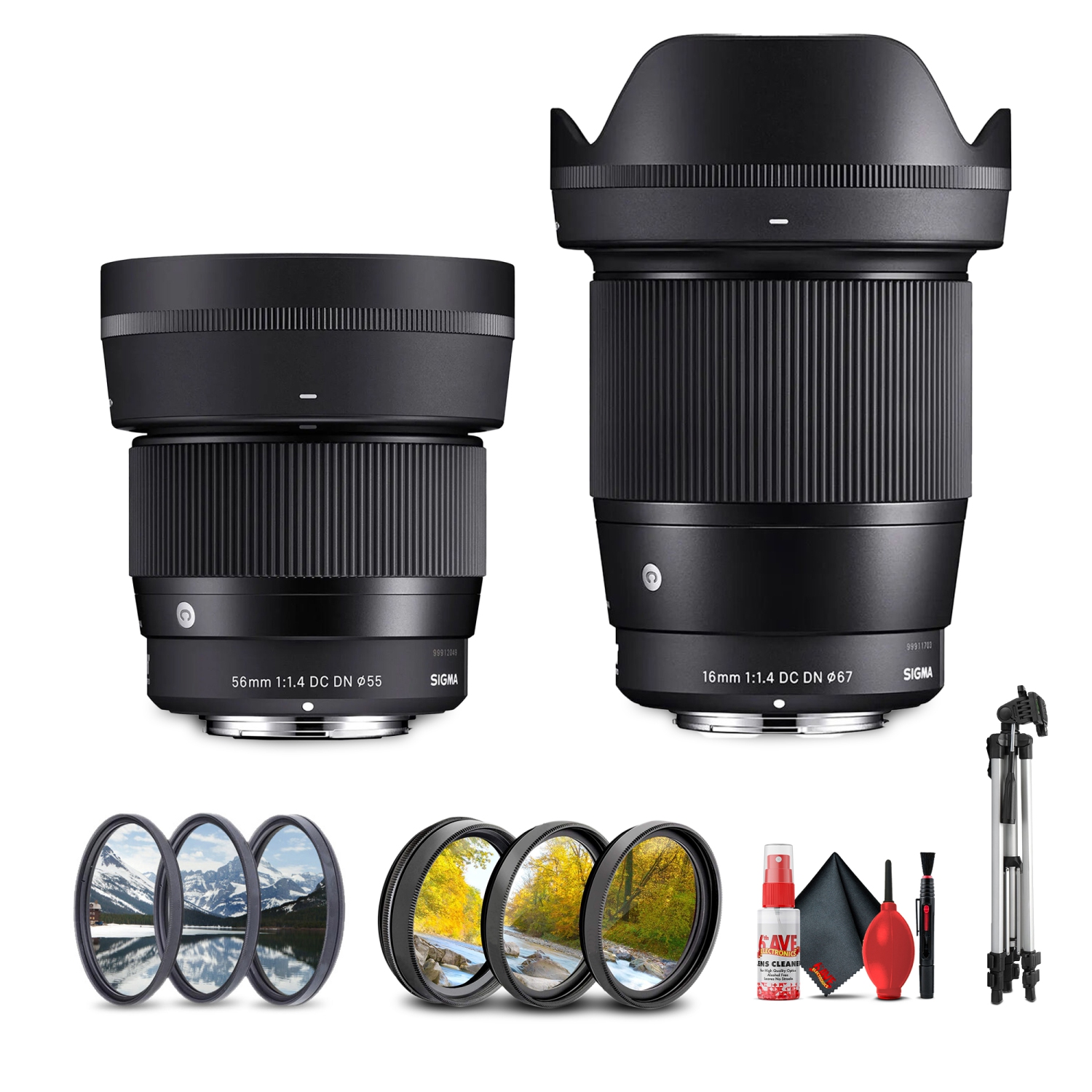 Sigma 56 1.4 and 16 1.4 Canon RF Mount Double Lens