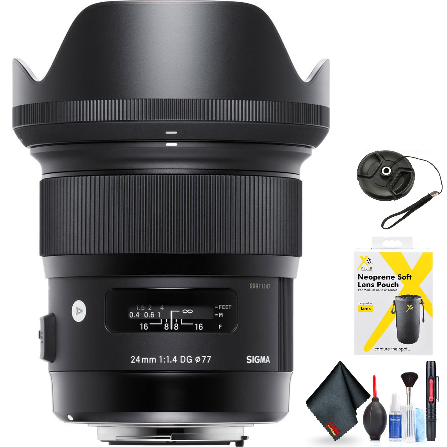 Sigma 24mm f/1.4 DG HSM Art Lens for Nikon F for Nikon F Mount + Accessories
