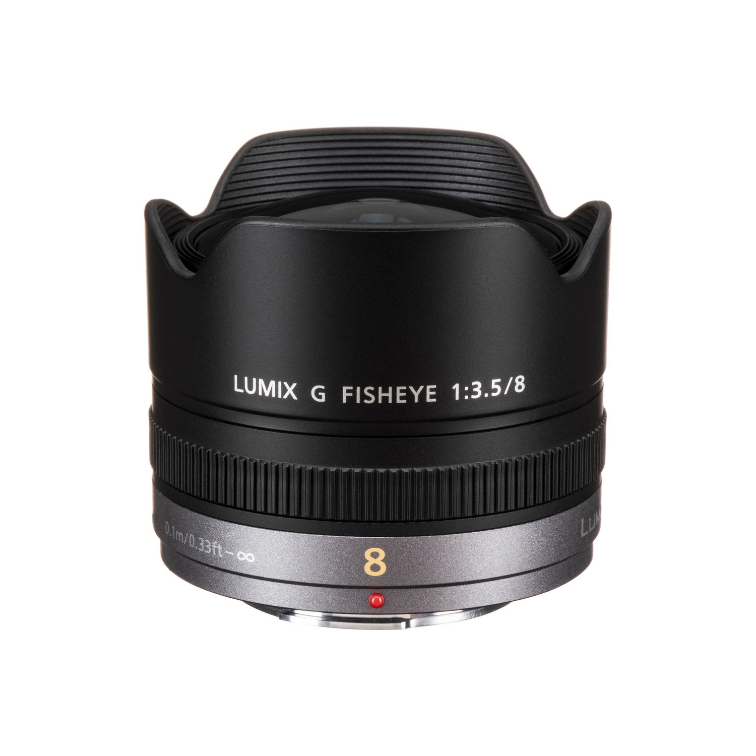 Panasonic Lumix G Fisheye 8mm f/3.5 Lens with Bundle: Sandisk 32gb SD Card, Deluxe Lens Cleaning Kit + More
