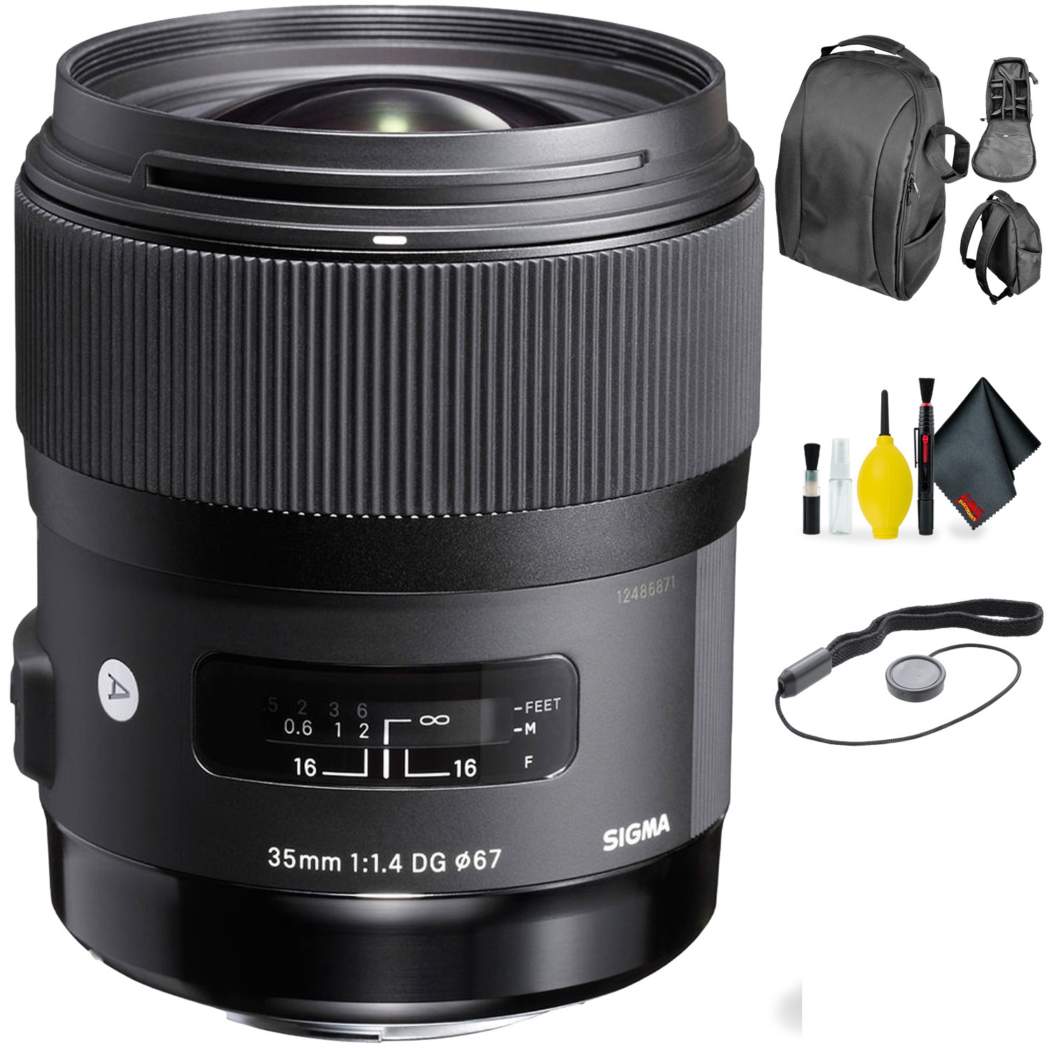 Sigma 35mm f/1.4 DG HSM Art Lens for Nikon + Deluxe Lens Cleaning Kit