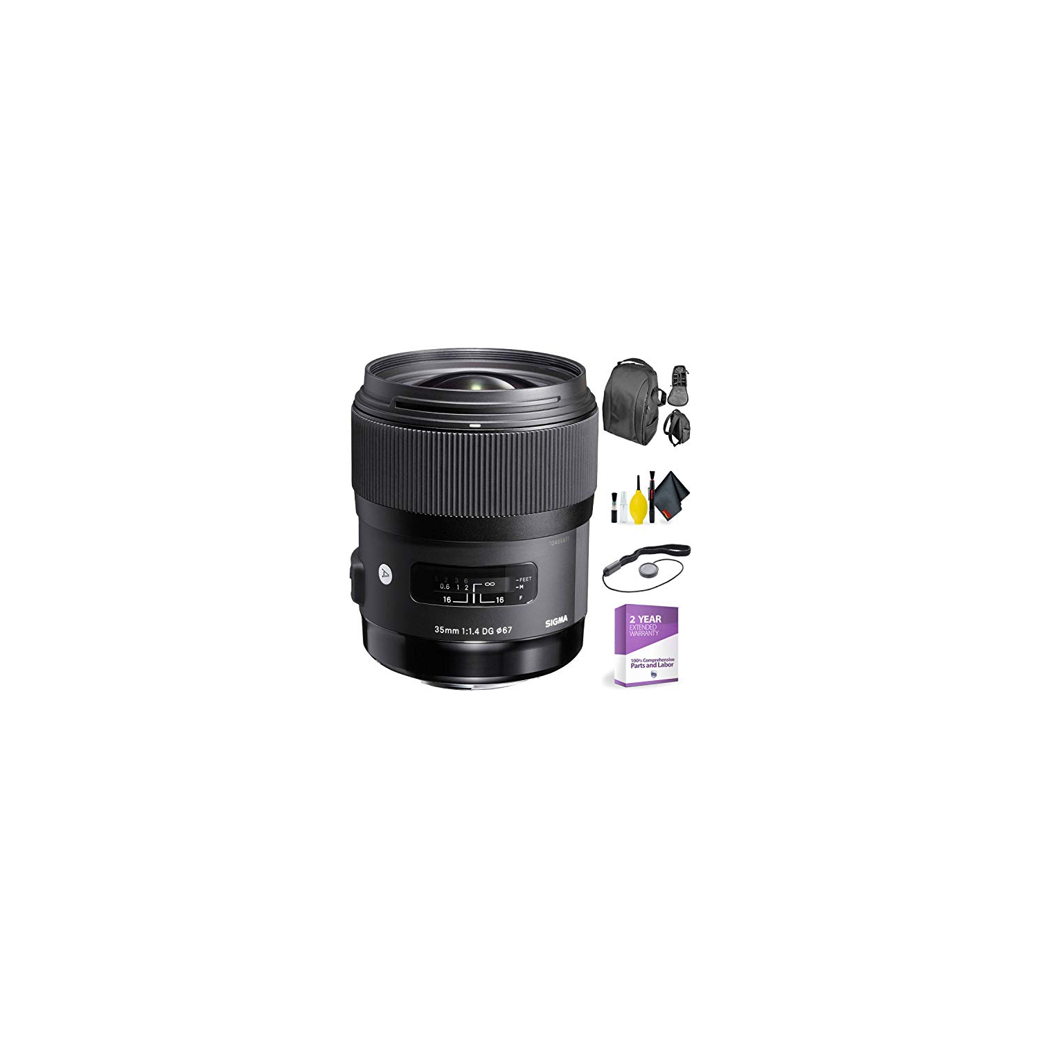 Sigma 35mm f/1.4 DG HSM Art Lens for Nikon + Deluxe Lens Cleaning Kit