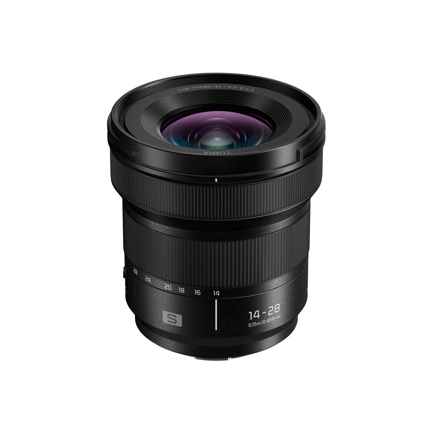 Objectif LUMIX série S de Panasonic, objectif zoom ultra grand-angle 14-28 mm F4-5,6 avec capacité macro, S-R1428
