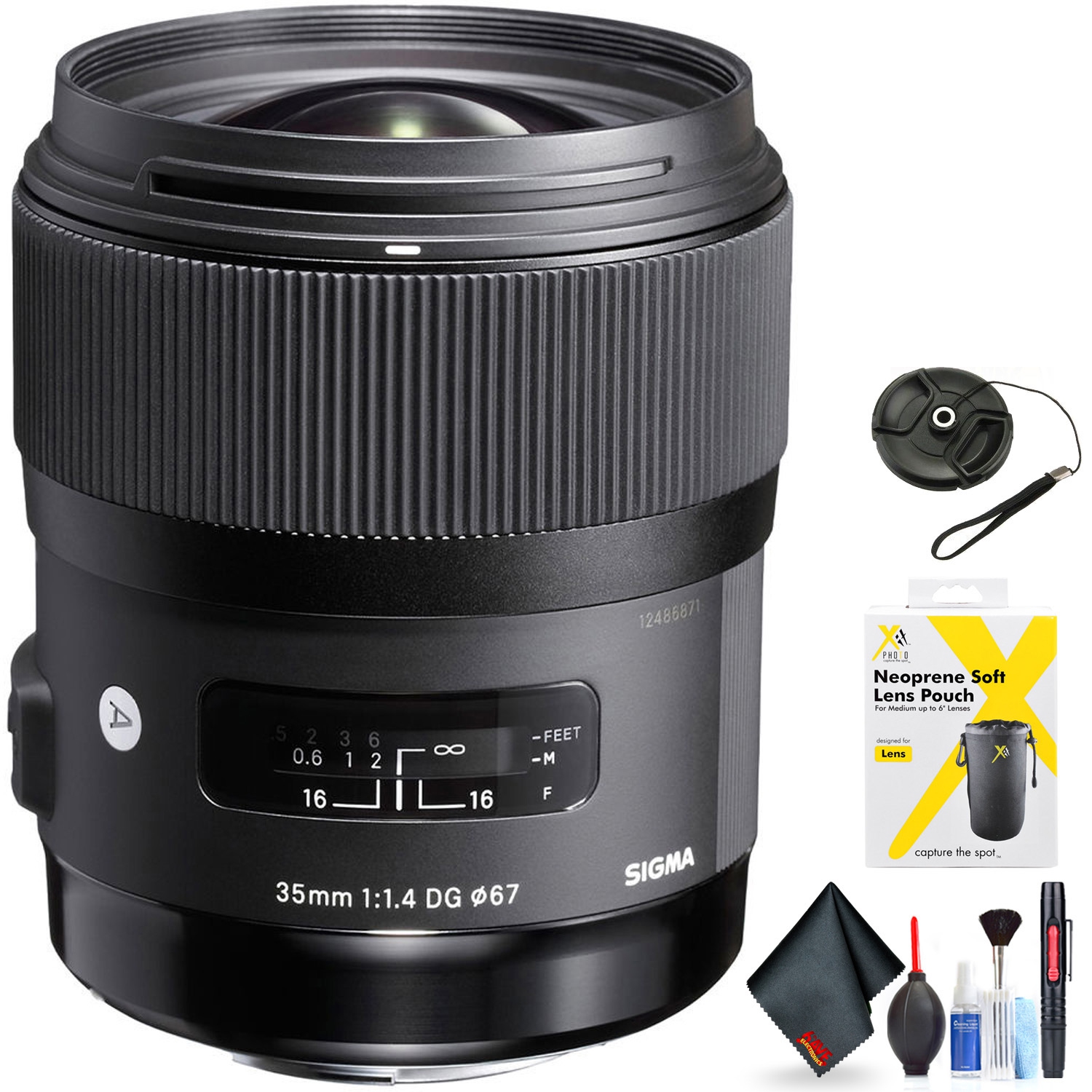 Sigma 35mm f/1.4 DG HSM Art Lens for Nikon F for Nikon F Mount + Accessories