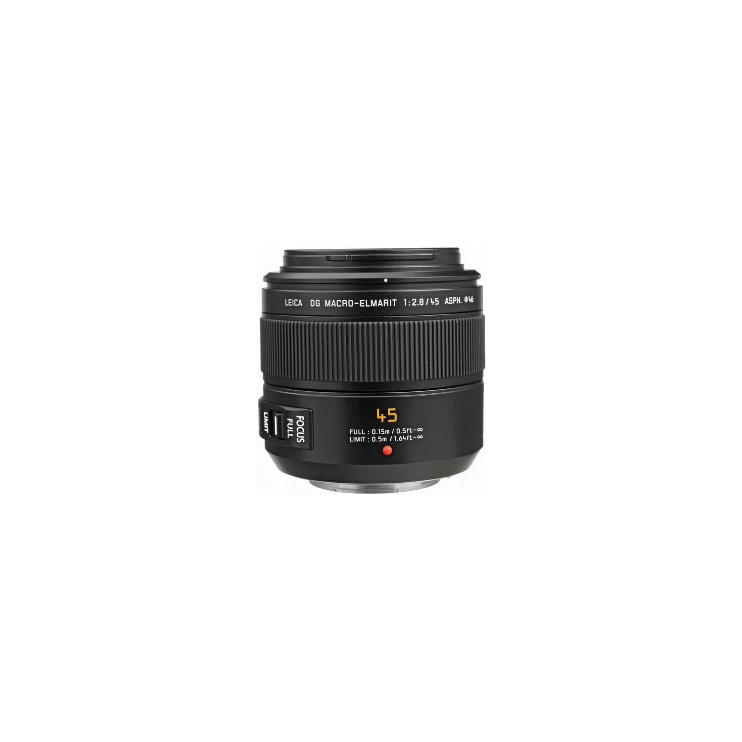 Panasonic Leica DG Macro-ELMARIT 45&nbsp;mm f/2,8 ASPH. MÉGA O.I.S. Objectif