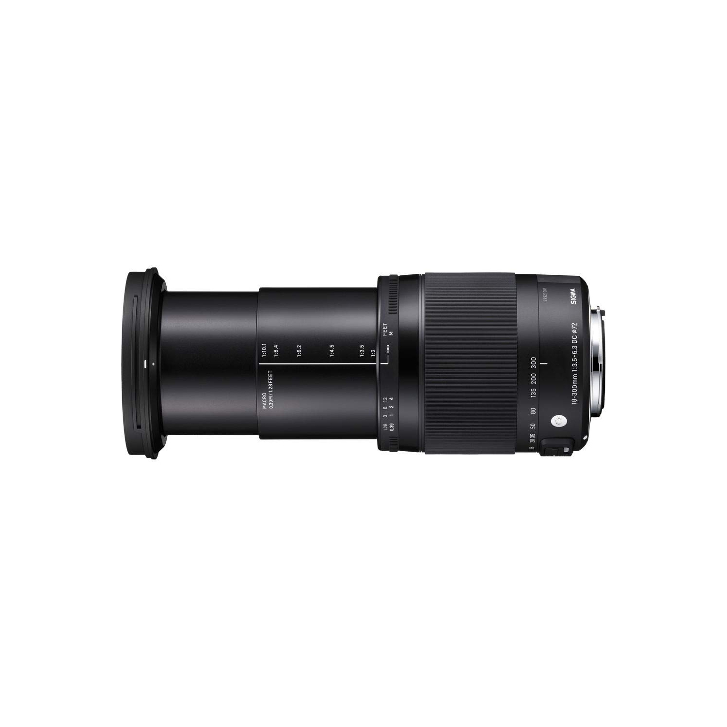 Sigma 18-300mm f/3.5-6.3 DC Macro OS HSM Contemporary Lens for Nikon F with FLD Filter, CPL Filter, UV Filter -