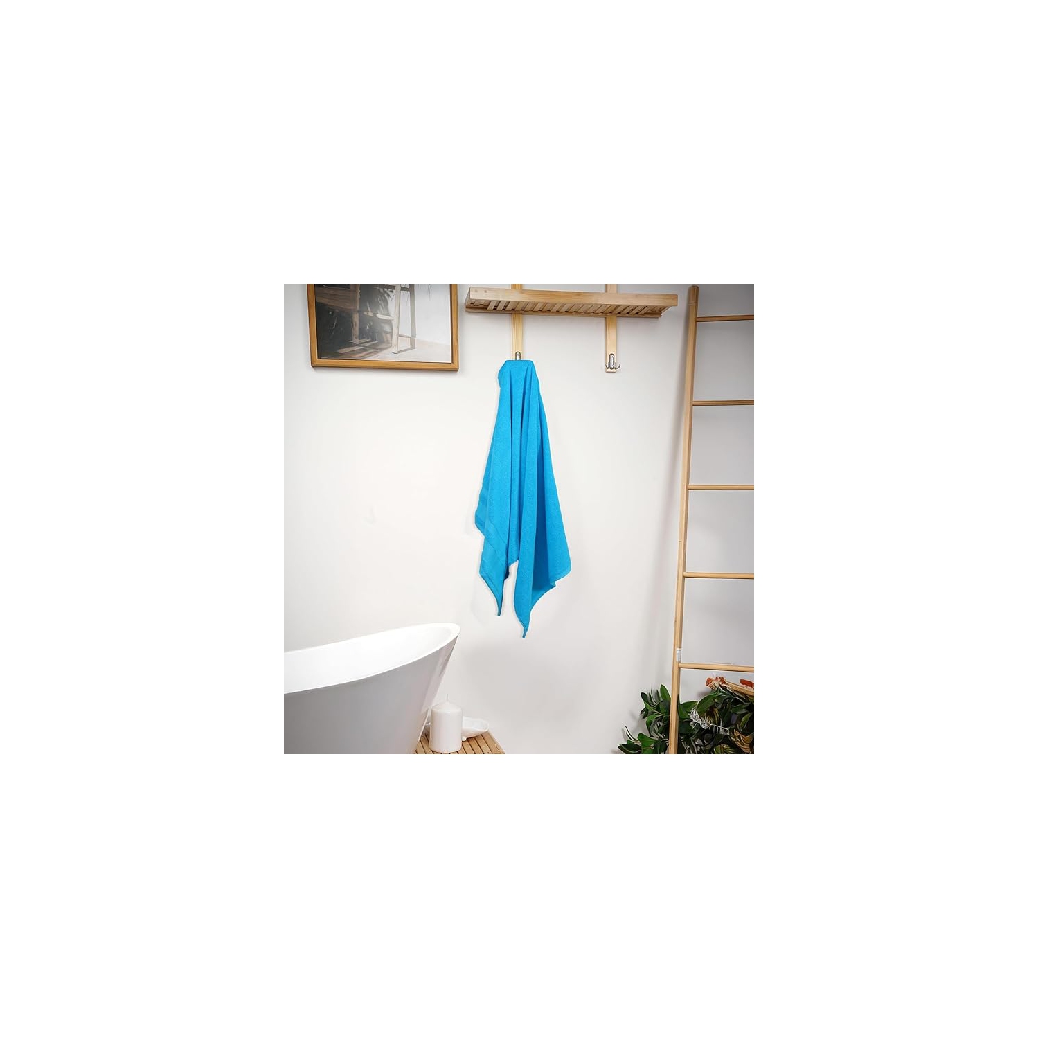 Serviettes de bain de luxe Beddora – 100 % coton, surdimensionnées 27x54, très douces, séchage rapide et super absorbantes, serviettes de salle de