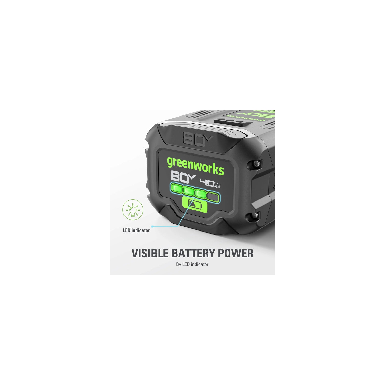 Batterie au lithium-ion 4,0 Ah 80 V Gen II de Greenworks Nouvelle version