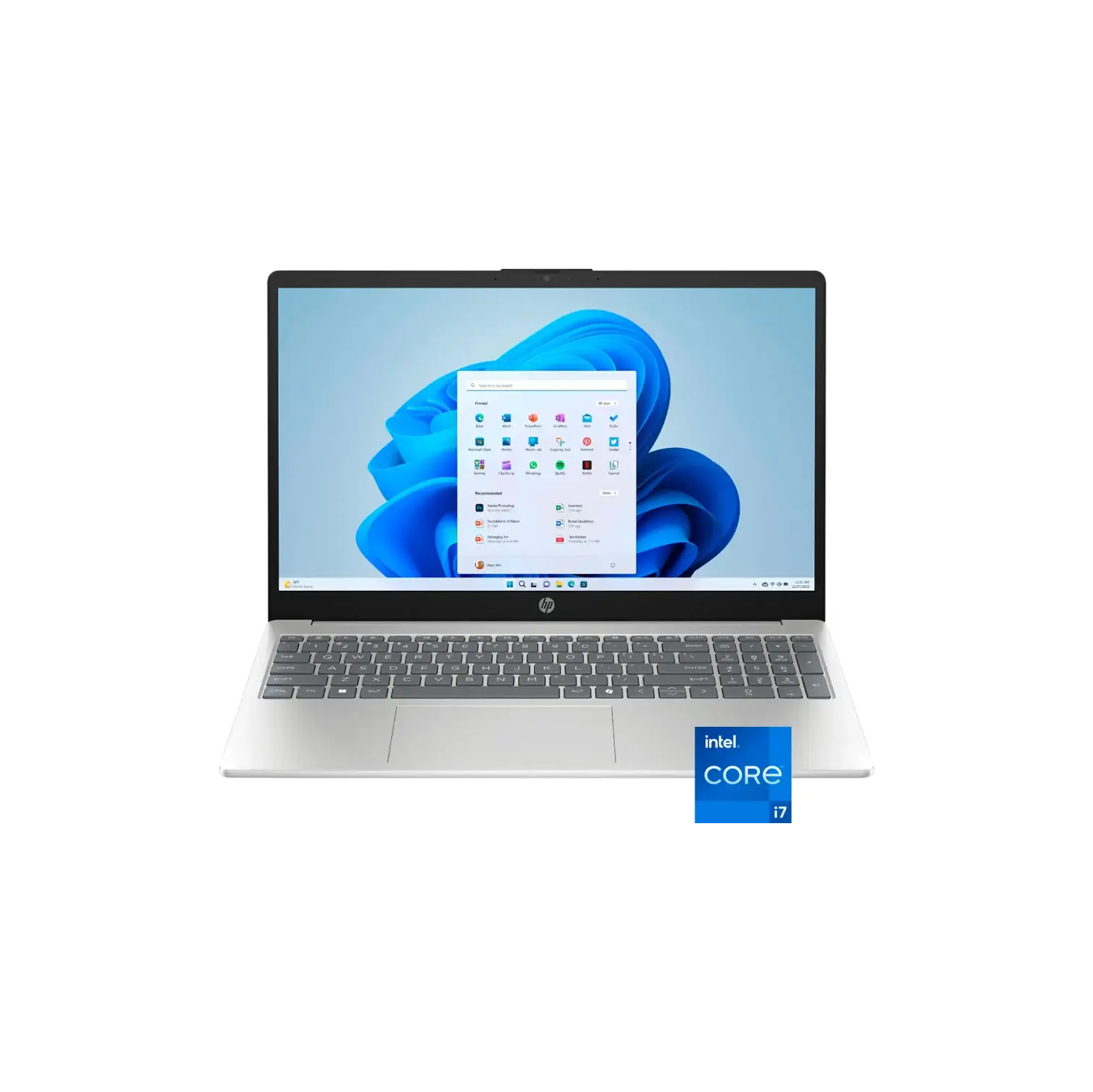 HP 15.6" Full HD TouchScreen Laptop 1920 x 1080, Intel Core i7-1355U, 32GB RAM 512GB SSD, Windows 11 Home, Microsoft Copilot, Wi-Fi 6, Natural Silver