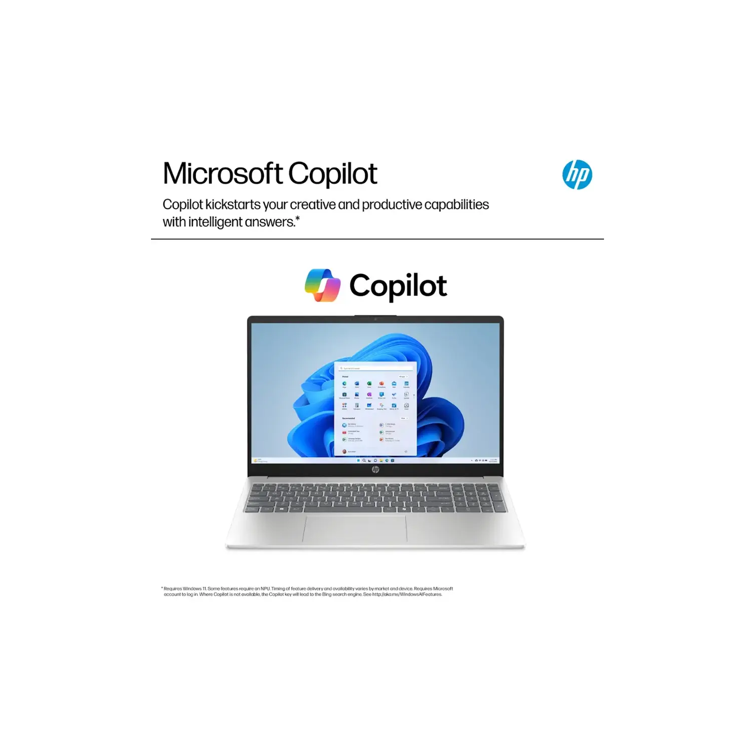 HP 15.6" Full HD TouchScreen Laptop 1920 x 1080, Intel Core i7-1355U, 32GB RAM 2TB SSD, Windows 11 Home, Microsoft Copilot, Wi-Fi 6, Natural Silver