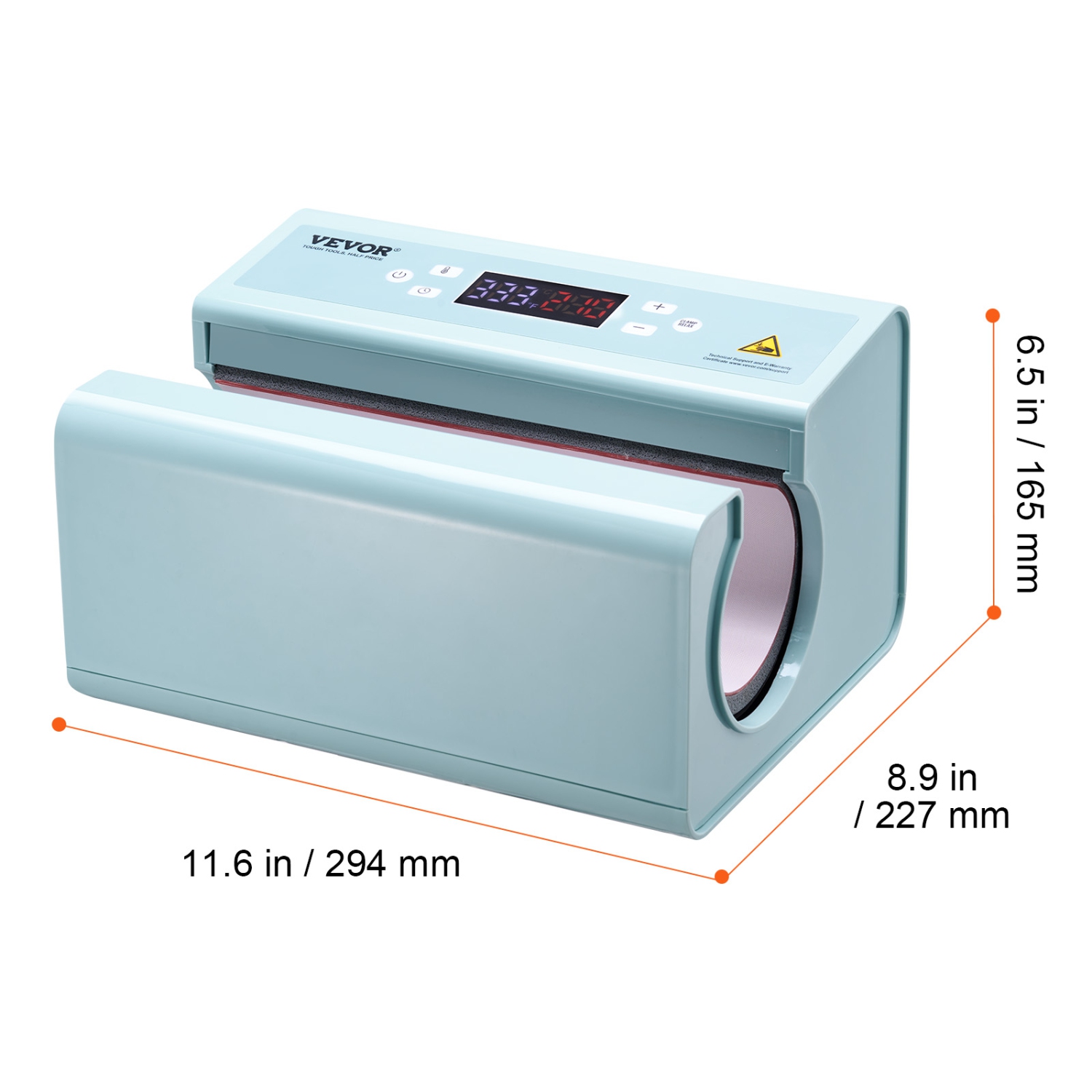 VEVOR Auto Tumbler Heat Press Machine, Mug Heat Press for 11-30oz Sublimation Tumblers, Heat Up Fast and Even, Tumbler Press with Tape and Glove,