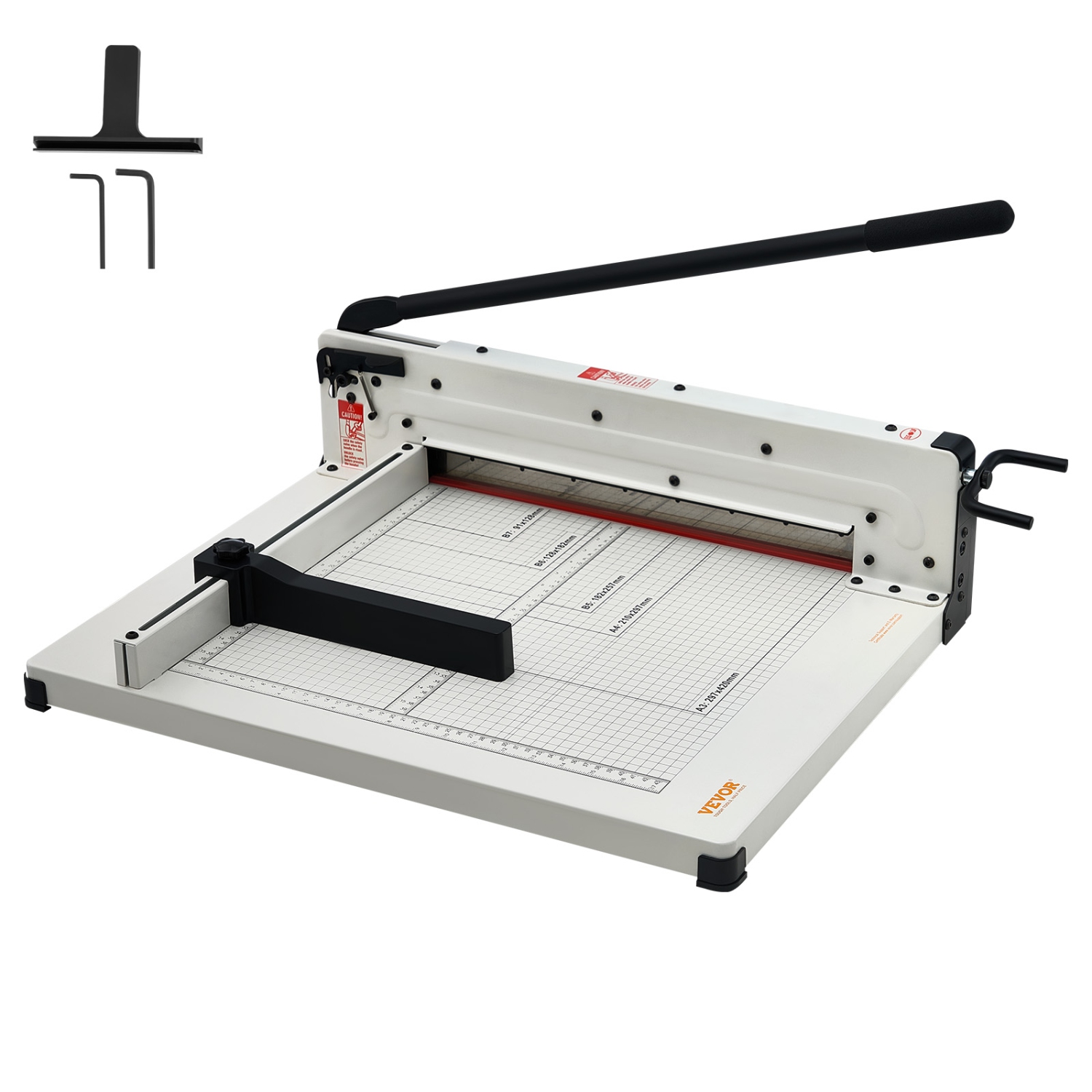 VEVOR 17" Heavy Duty Paper Cutter,Industrial Commercial Guillotine Paper Cutter for A3 Paper, 400 Sheet Capacity,Solid Steel Construction, Stack