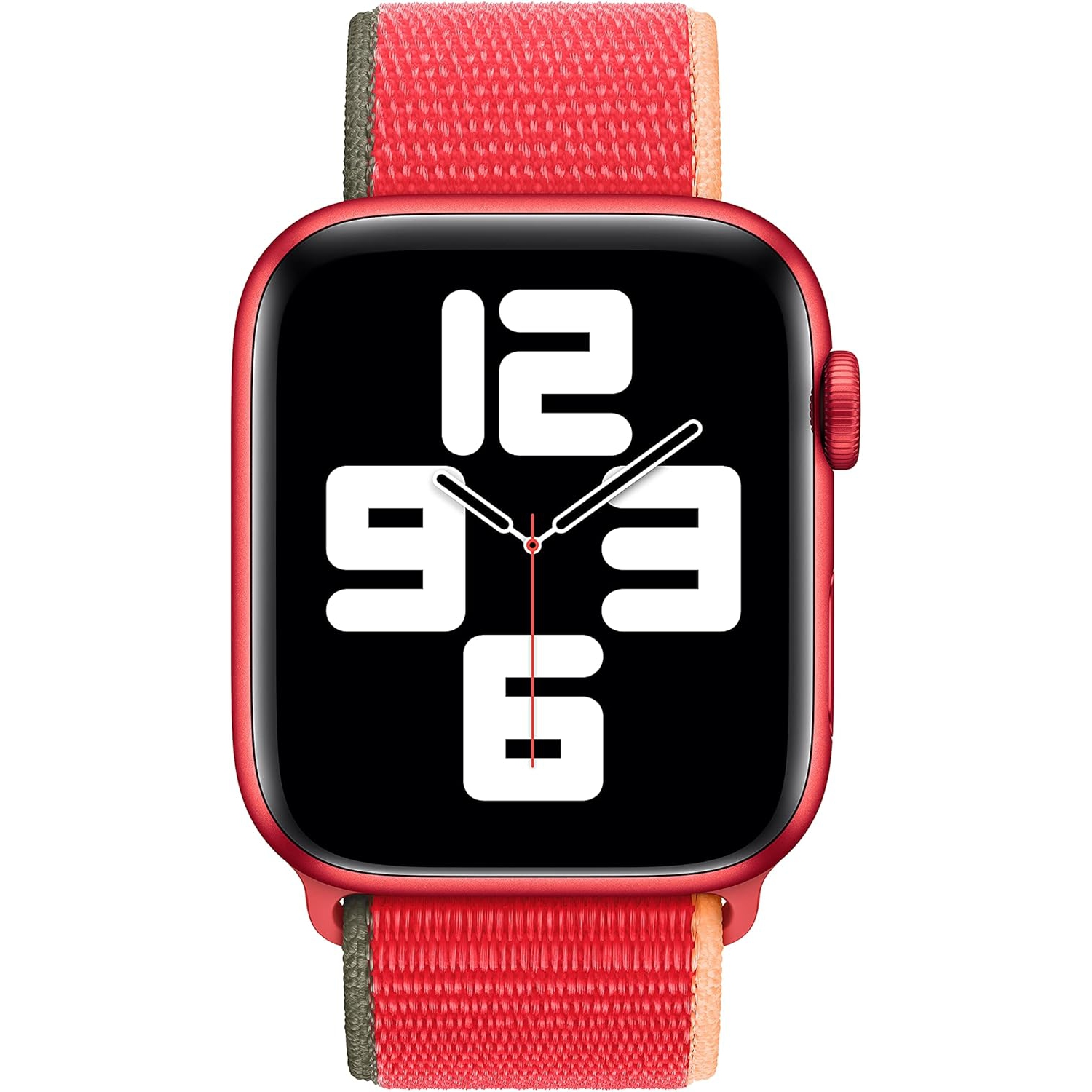 Apple Watch 44mm Sport Loop - Red with USB-C Charging Block Bundle