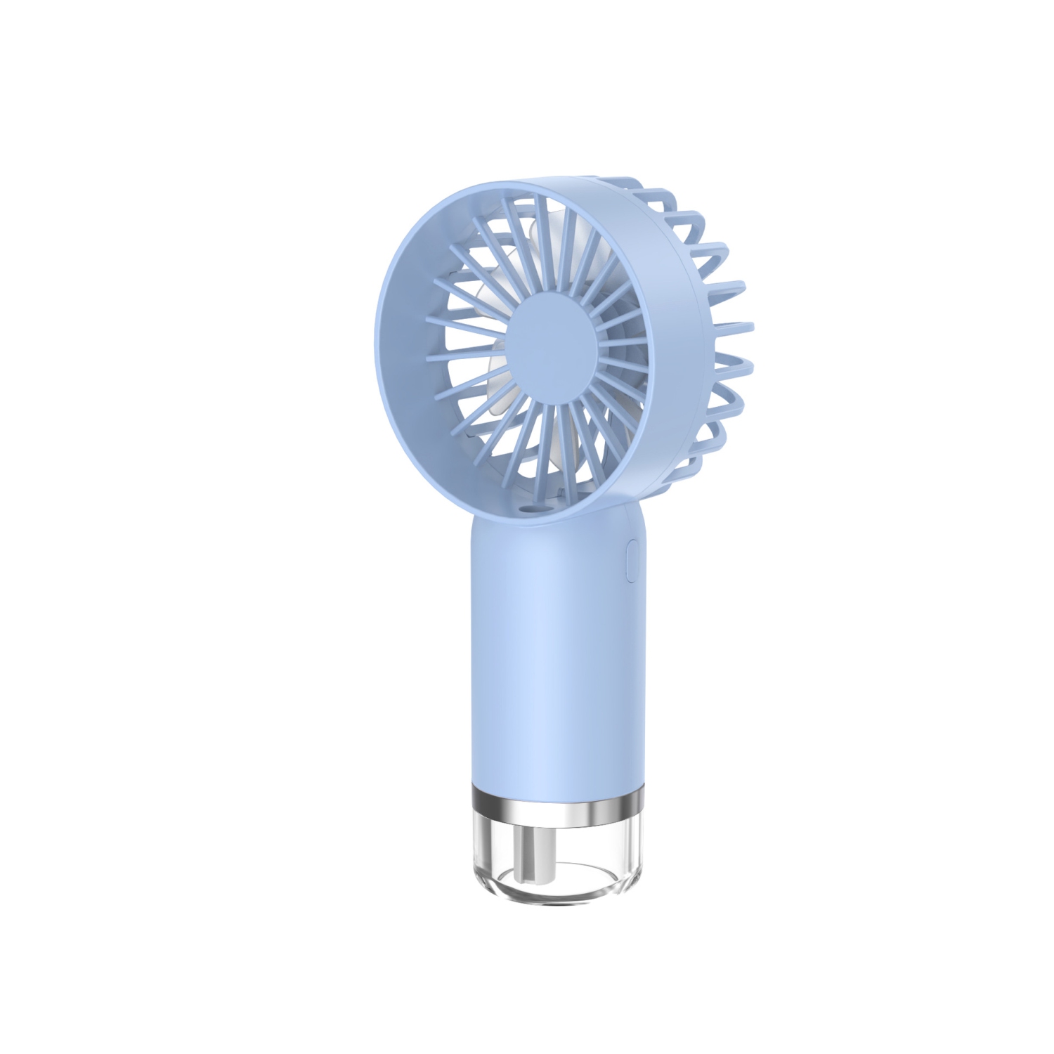 Handheld spray fan, cooling fan USB portable small fan, desktop fan, 500mAh-800mAh, 3 wind speeds - blue