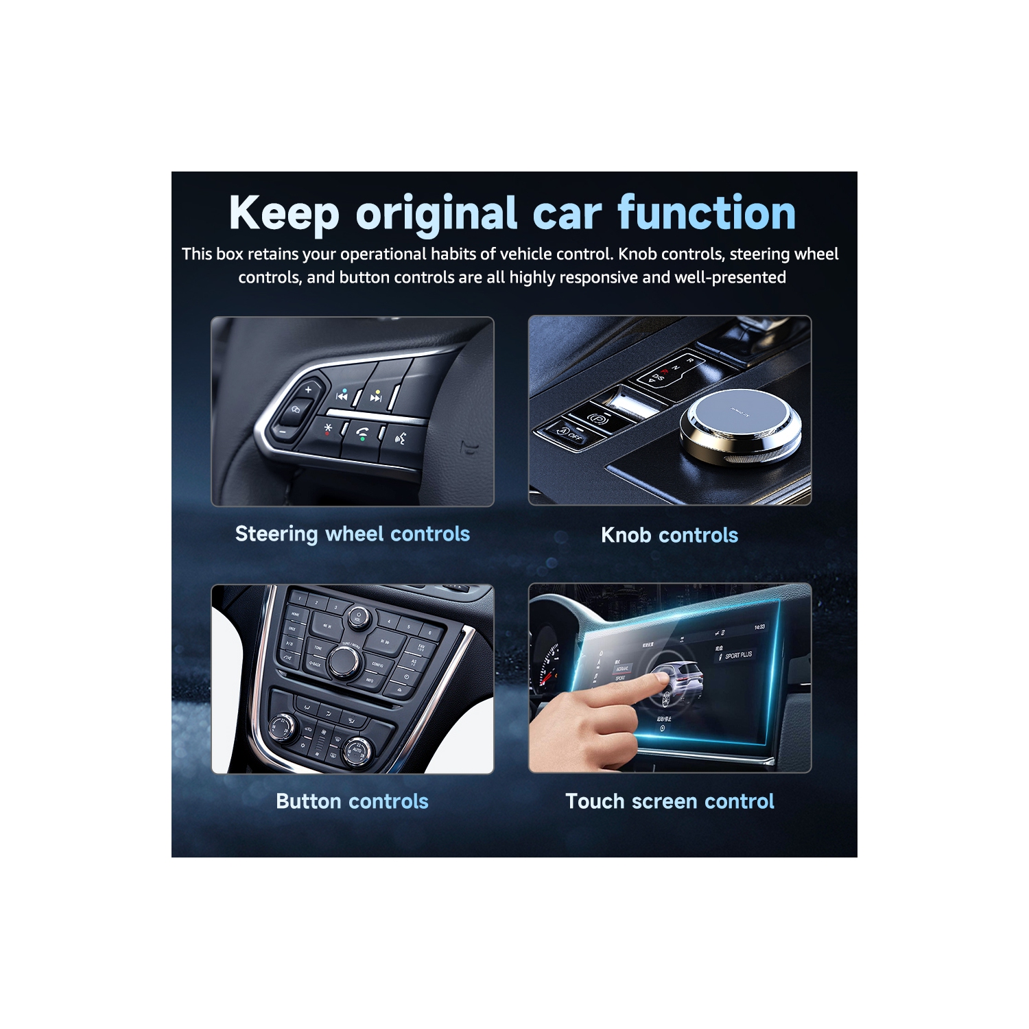 Carplay wired to wireless, car smart navigation adapter box two in one CarPlay and Android Auto wireless adapter, suitable for cars, plug and play,