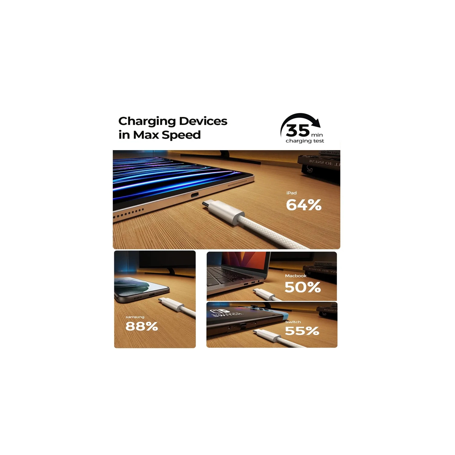 Applicable au câble de données Apple 15, au câble tissé USB-C, au câble de chargement pour téléphone mobile iPhone, au câble de données PD à