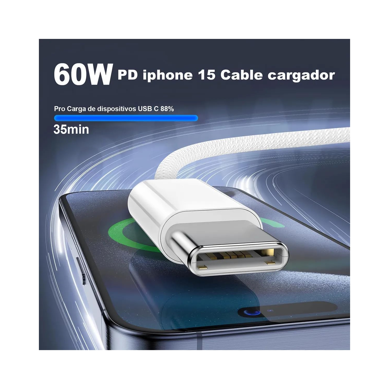 Applicable au câble de données Apple 15, au câble tissé USB-C, au câble de chargement pour téléphone mobile iPhone, au câble de données PD à