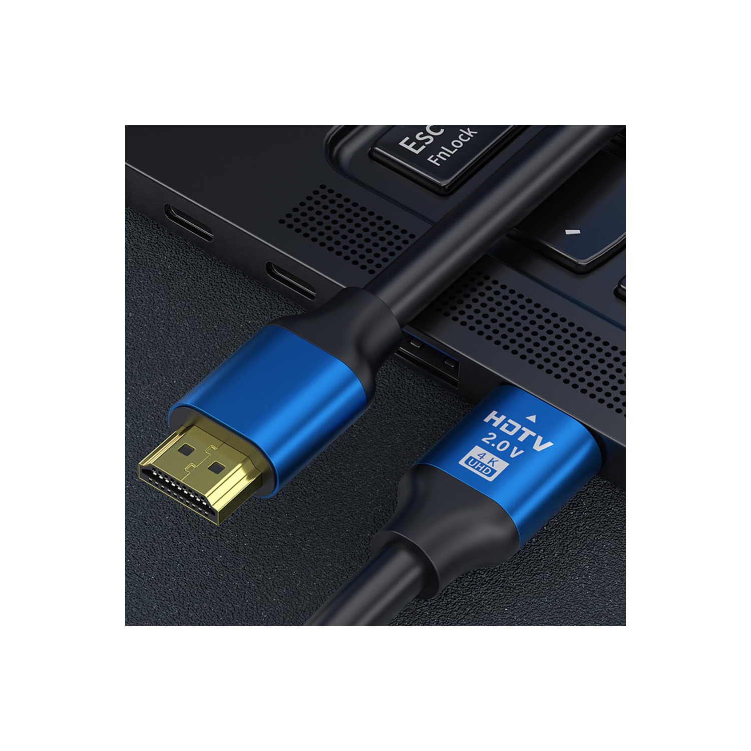 câble hdmi version 2,0, câble de connexion de moniteur d'ordinateur 4k, câble hd de données de projecteur de télévision, 5 mètres